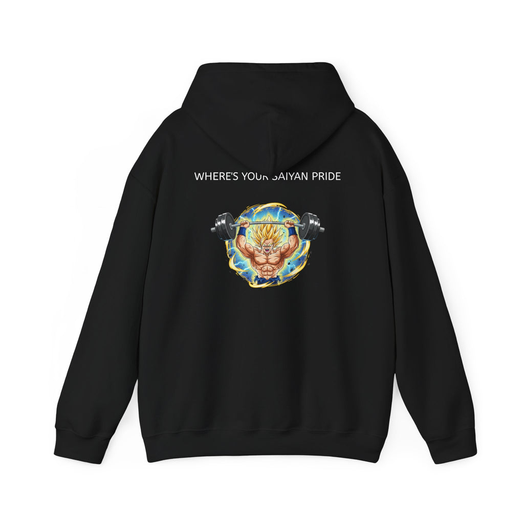 Dragon Ball Z Hoodie — "Where's Your Saiyan Pride" Graphic Pullover