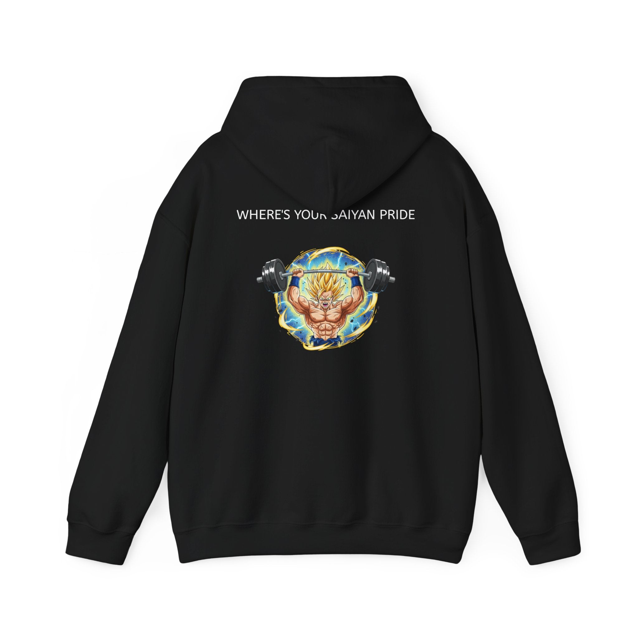 Dragon Ball Z Hoodie — "Where's Your Saiyan Pride" Graphic Pullover