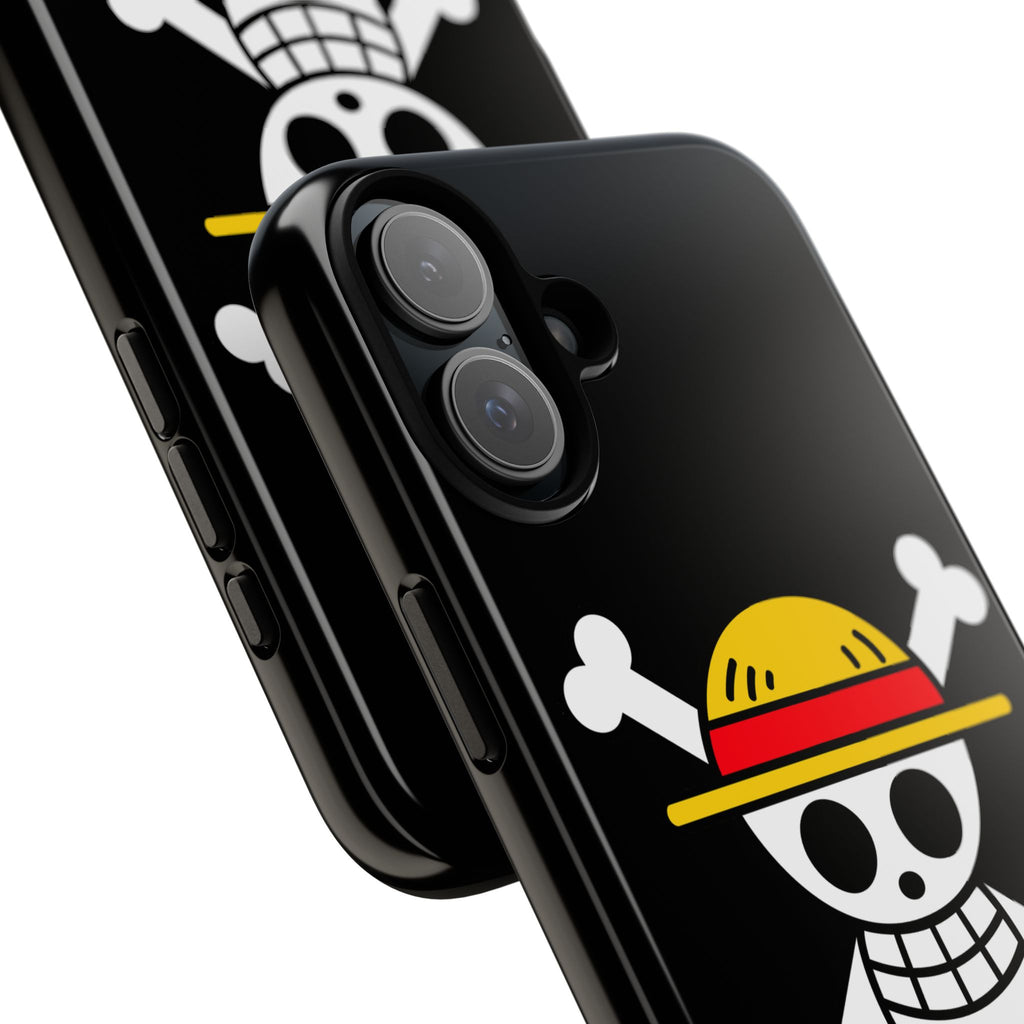 One Piece Straw Hat Skull Phone Case — Anime Pirate Jolly Roger Protective Cover