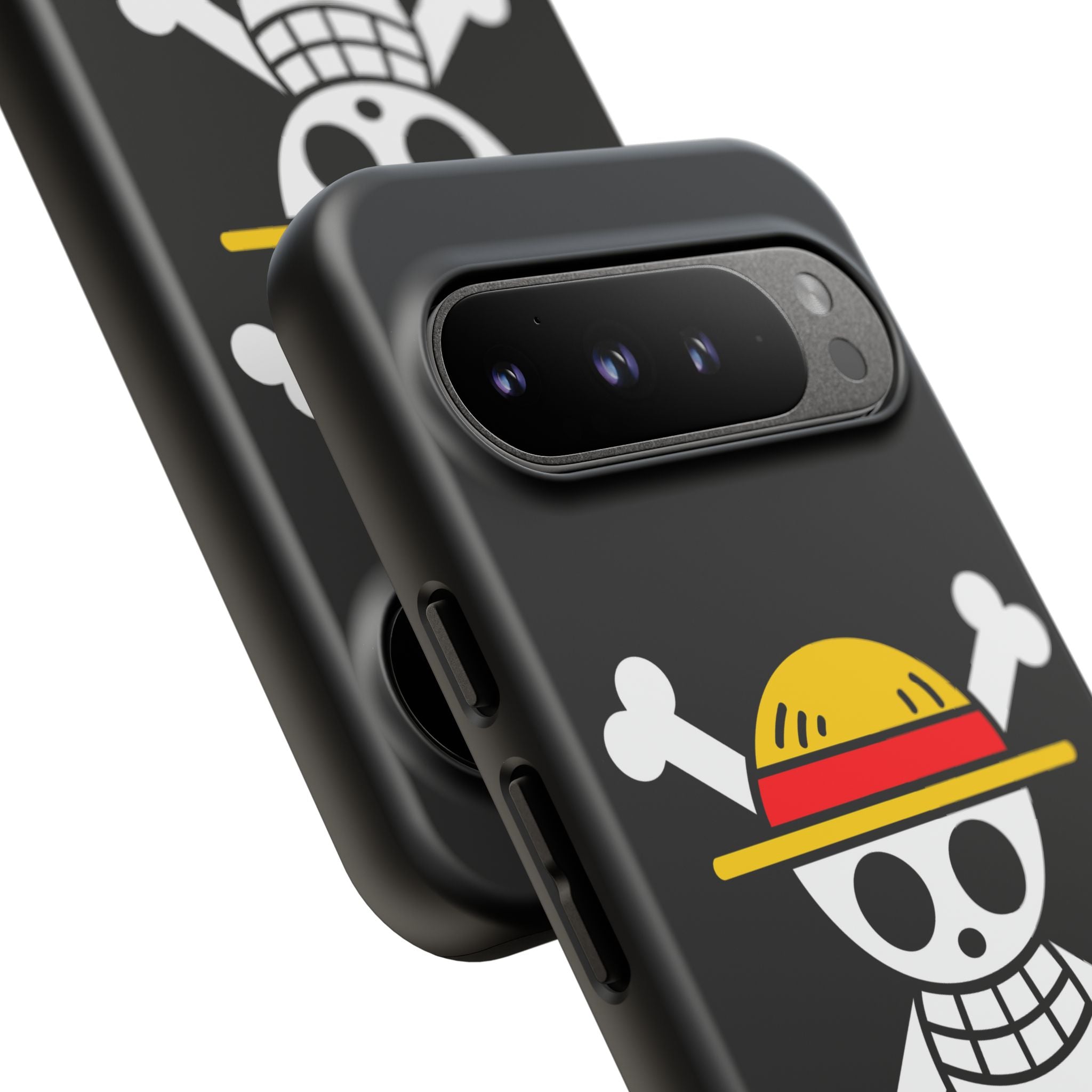 One Piece Straw Hat Skull Phone Case — Anime Pirate Jolly Roger Protective Cover