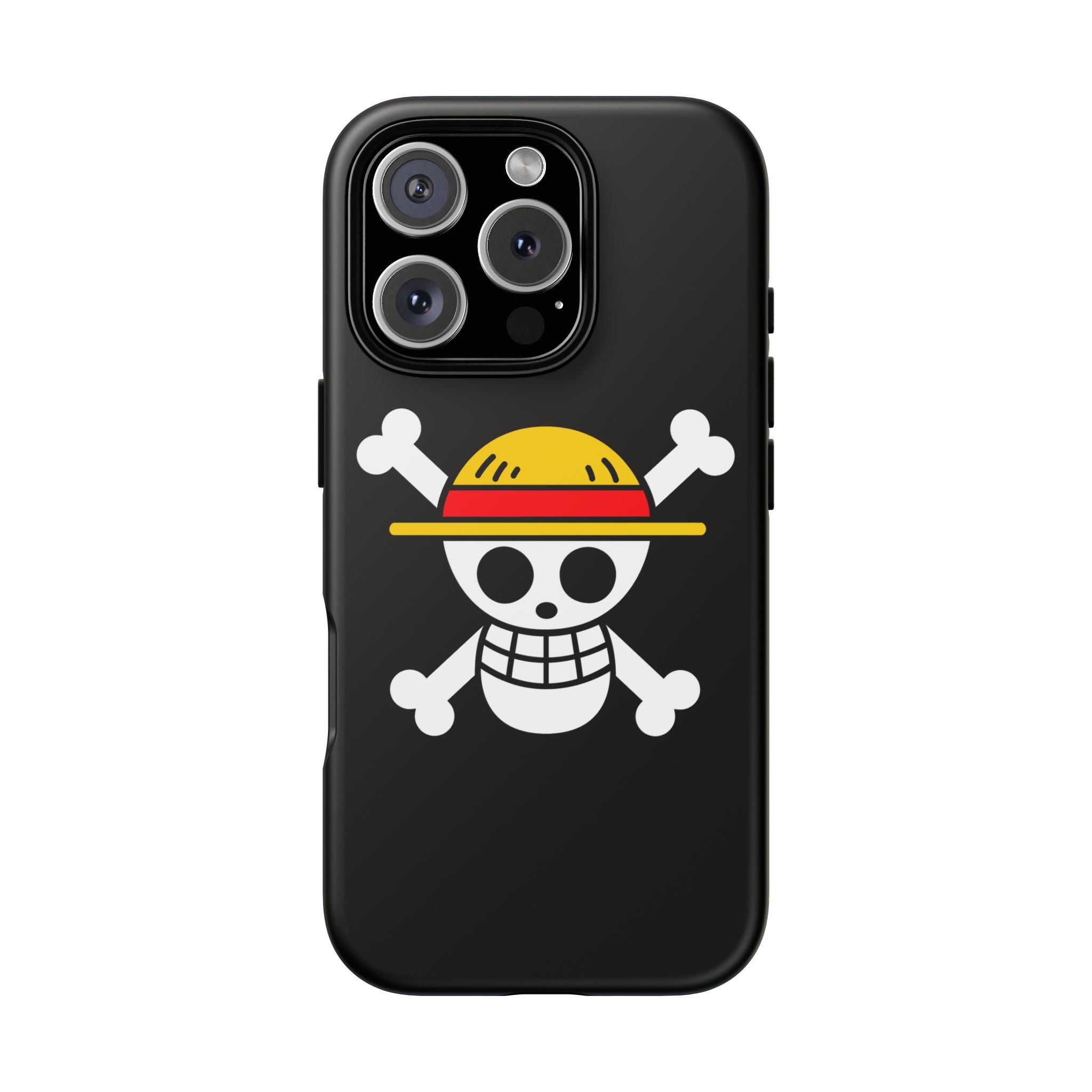 One Piece Straw Hat Skull Phone Case — Anime Pirate Jolly Roger Protective Cover