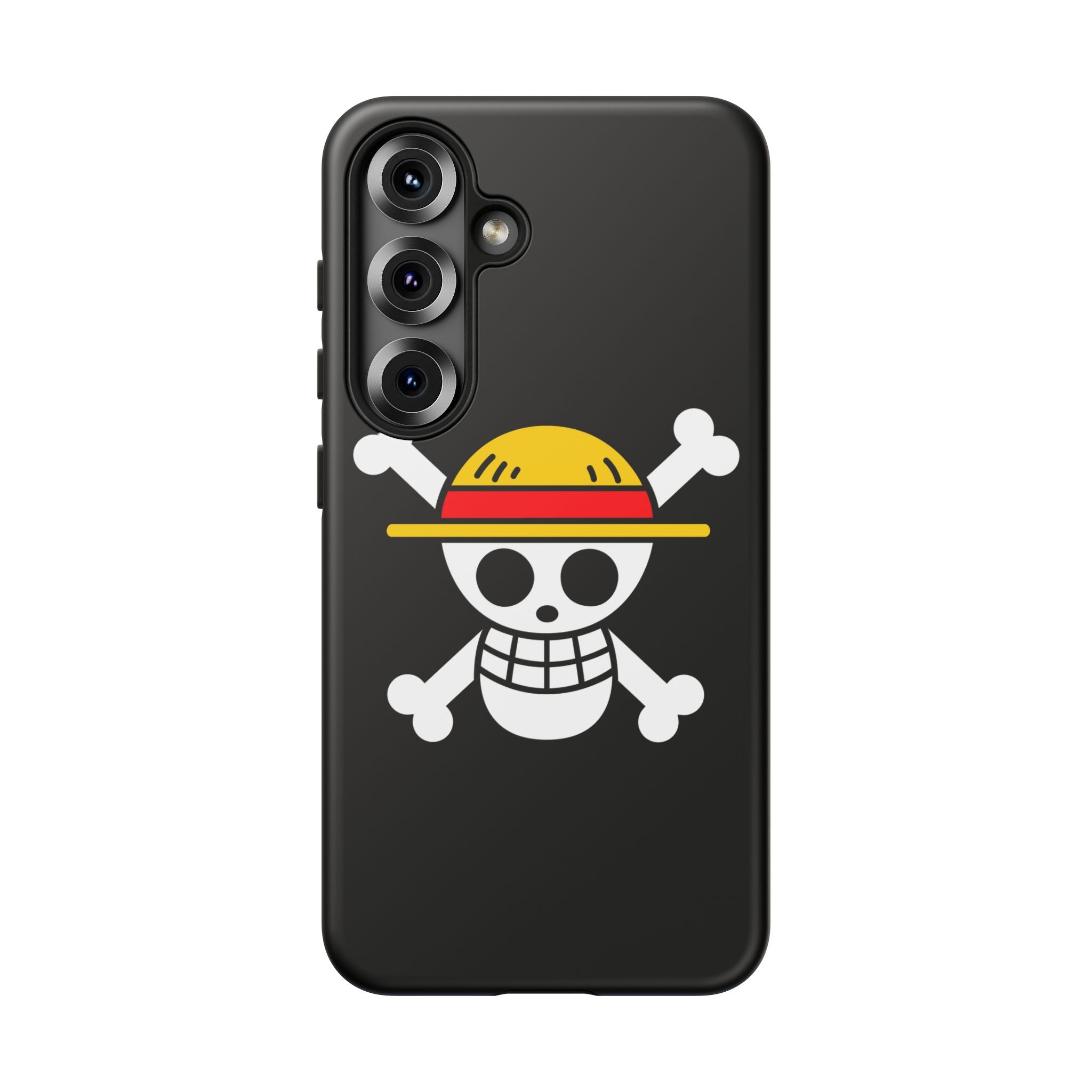 One Piece Straw Hat Skull Phone Case — Anime Pirate Jolly Roger Protective Cover