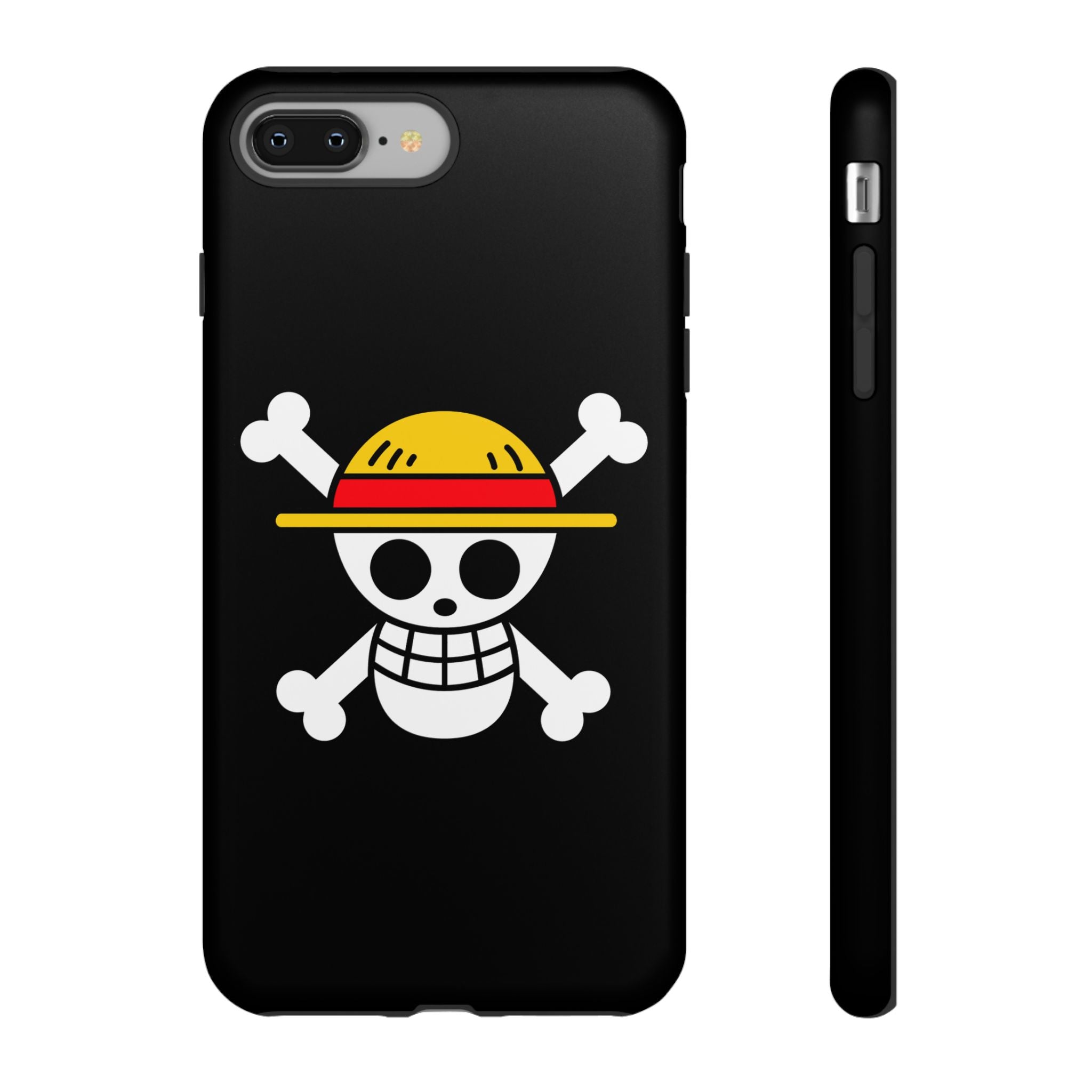One Piece Straw Hat Skull Phone Case — Anime Pirate Jolly Roger Protective Cover