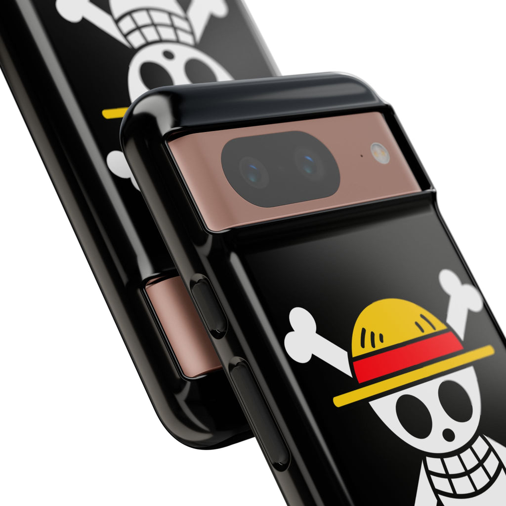 One Piece Straw Hat Skull Phone Case — Anime Pirate Jolly Roger Protective Cover