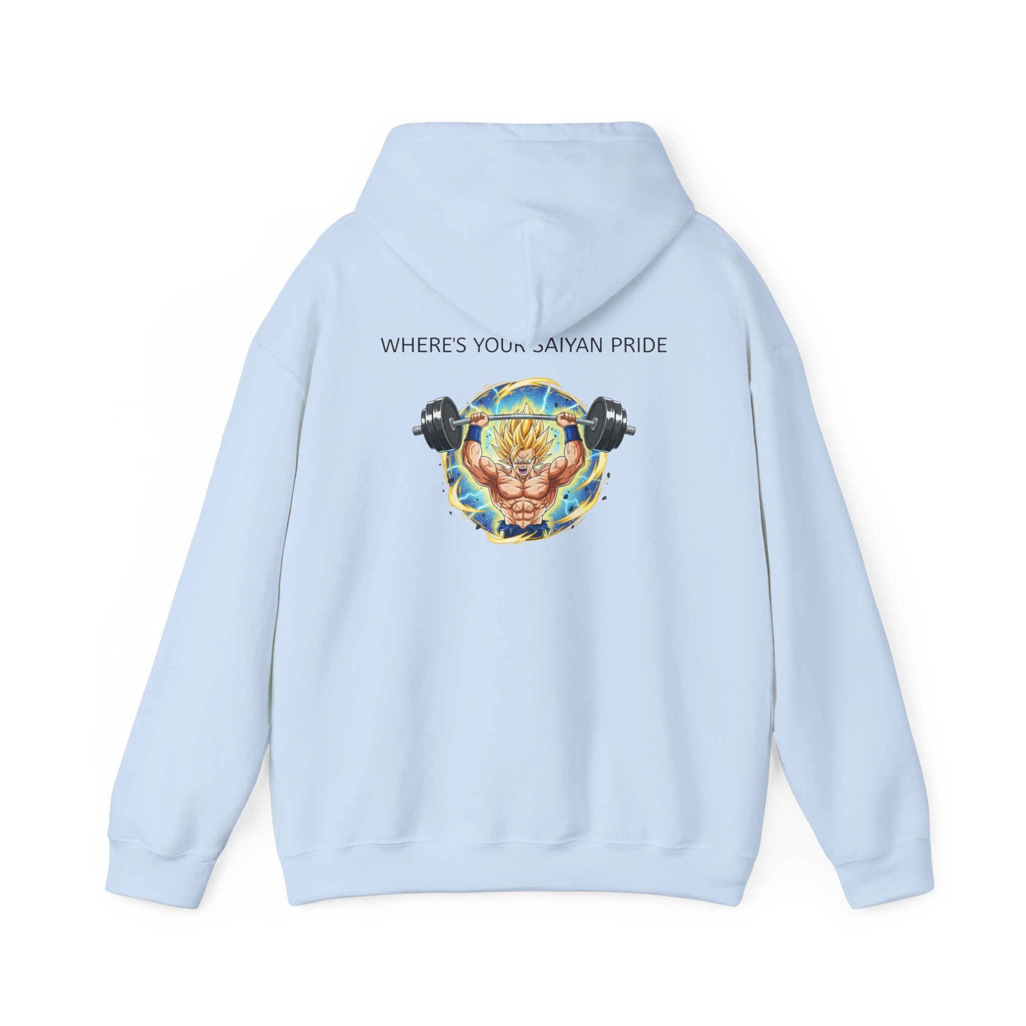Dragon Ball Z Hoodie — "Where's Your Saiyan Pride" Graphic Pullover