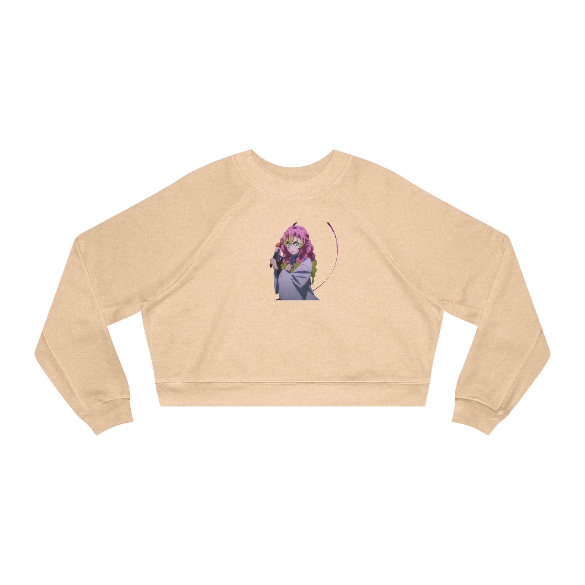 Demon Slayer Cropped Pullover — Love hashira mitsuri Graphic