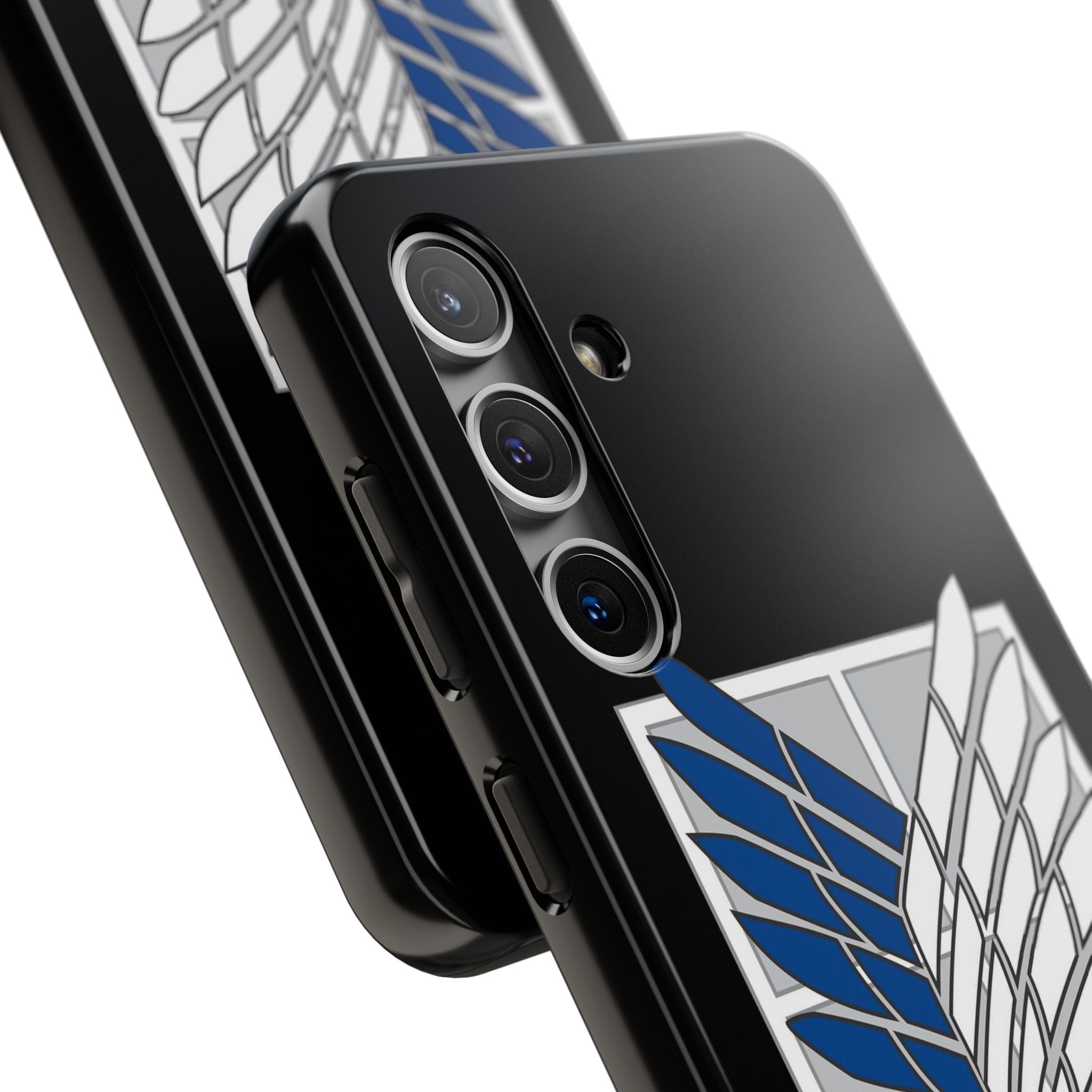 Attack On Titan Survey Corps Tough Phone Case — Anime Wings Emblem Protective iPhone Cover