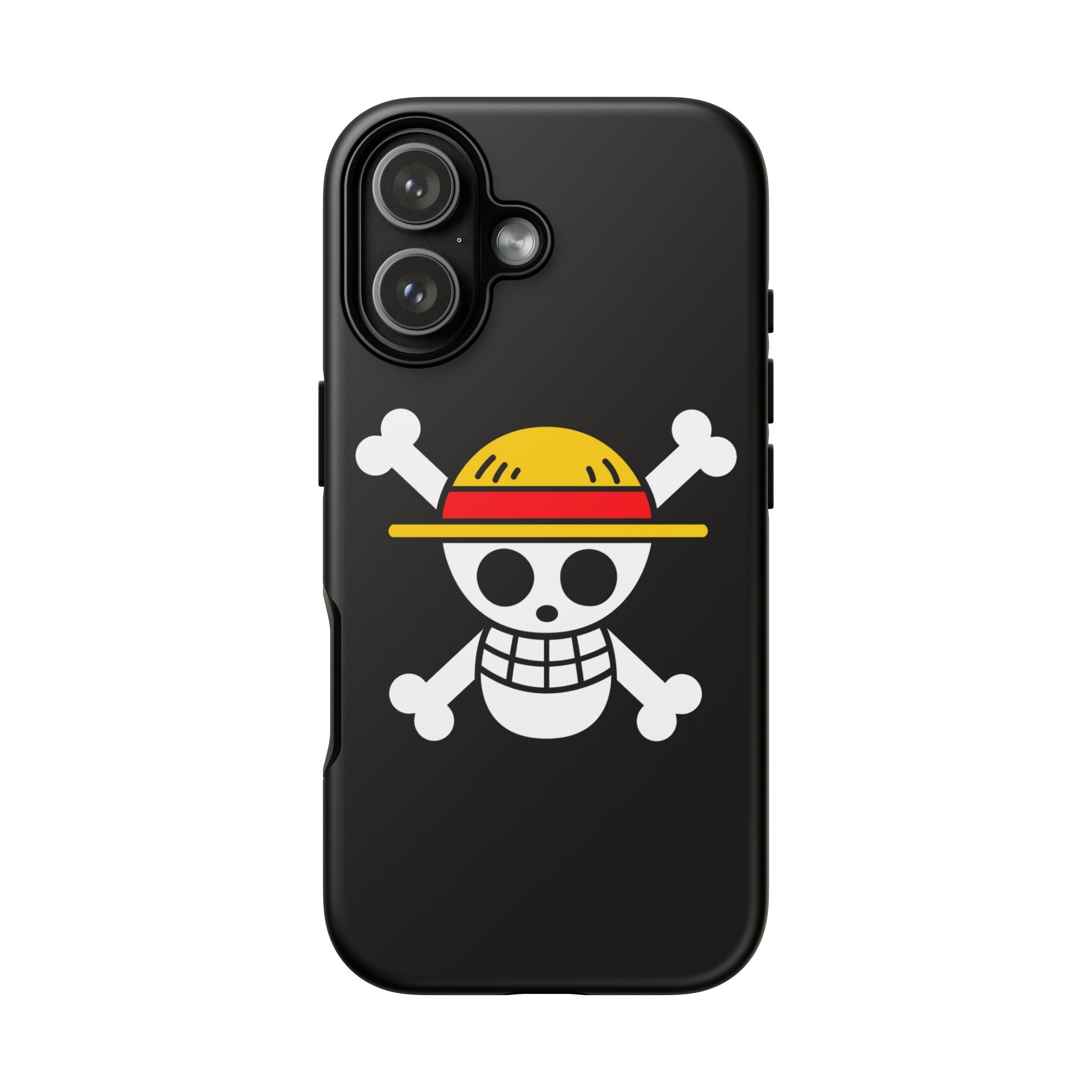 One Piece Straw Hat Skull Phone Case — Anime Pirate Jolly Roger Protective Cover