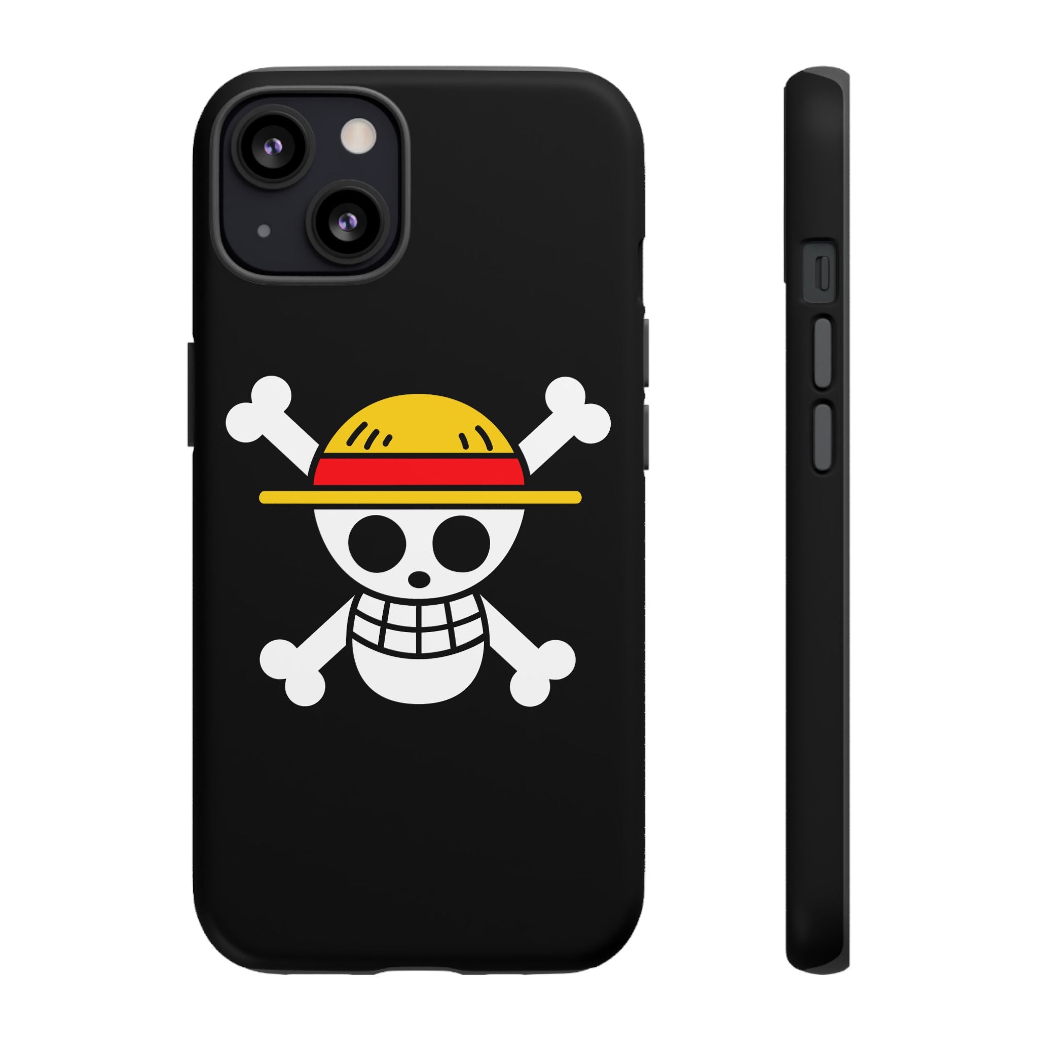 One Piece Straw Hat Skull Phone Case — Anime Pirate Jolly Roger Protective Cover