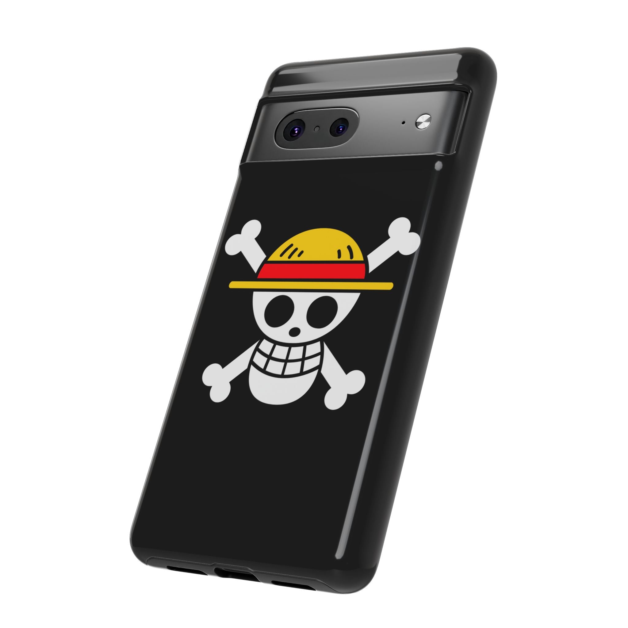 One Piece Straw Hat Skull Phone Case — Anime Pirate Jolly Roger Protective Cover