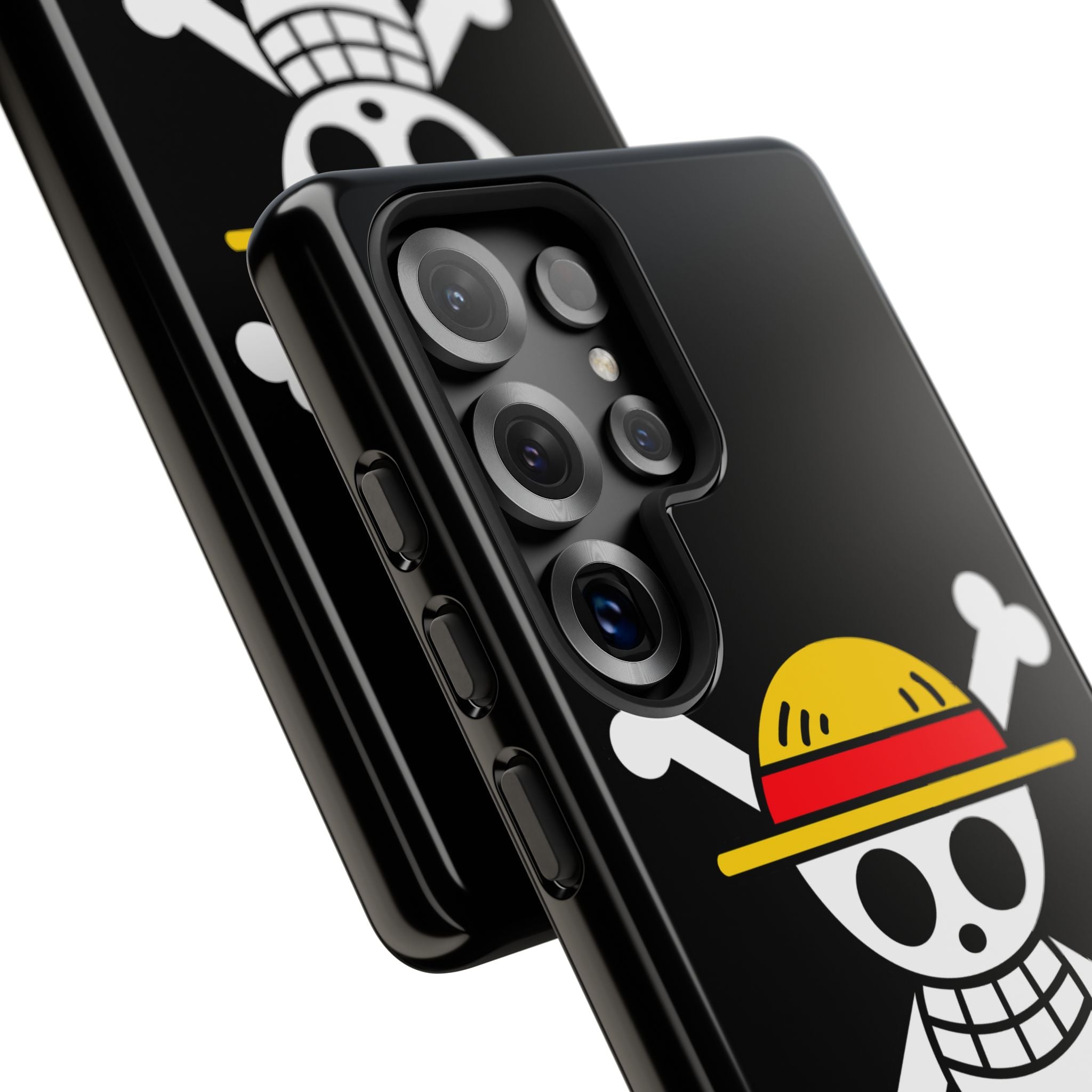 One Piece Straw Hat Skull Phone Case — Anime Pirate Jolly Roger Protective Cover