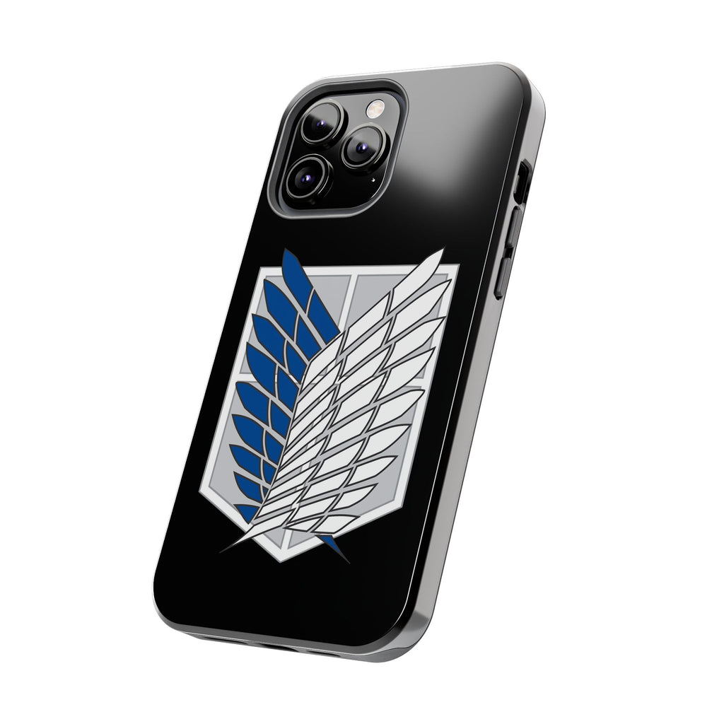 Attack On Titan Survey Corps Tough Phone Case — Anime Wings Emblem Protective iPhone Cover