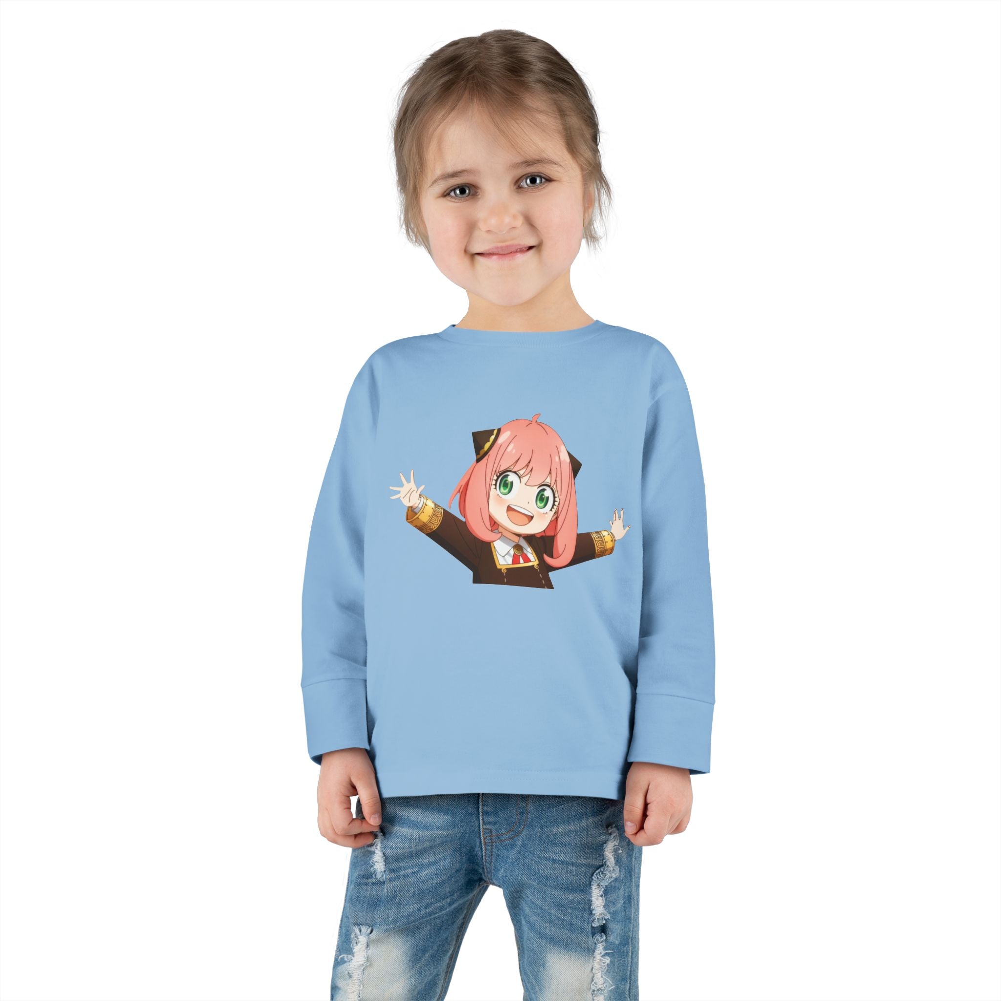 Spy x Family Anya Toddler Long Sleeve Tee — Cute Anime Kid Shirt