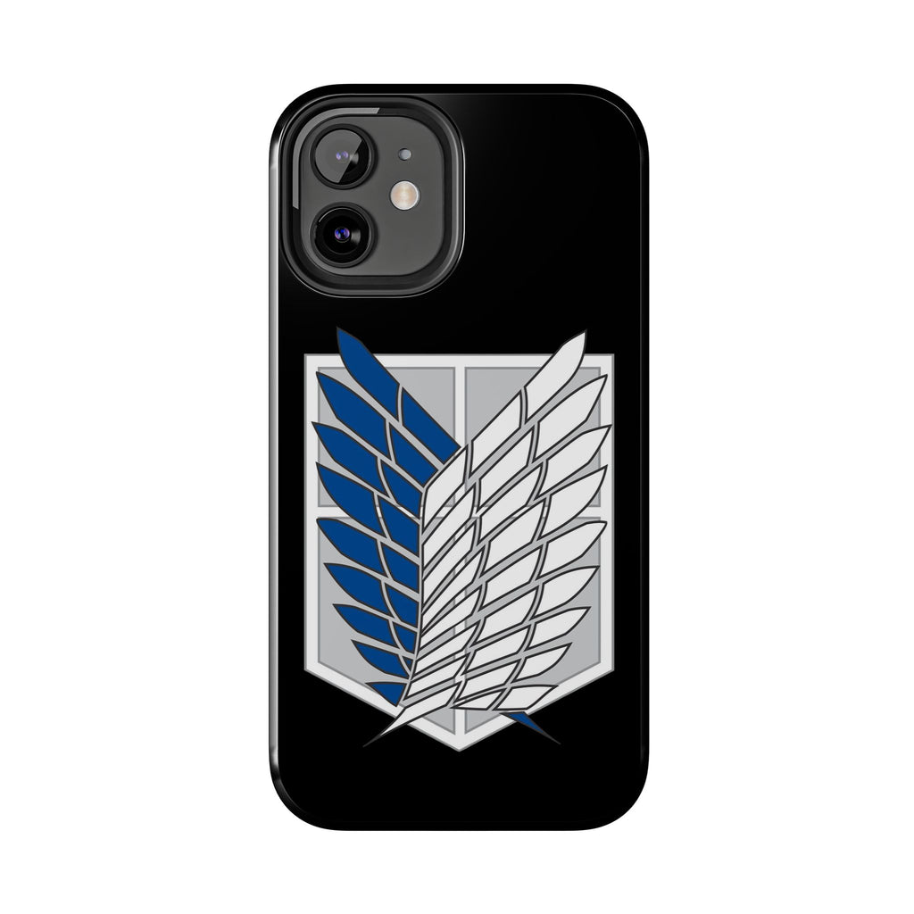 Attack On Titan Survey Corps Tough Phone Case — Anime Wings Emblem Protective iPhone Cover