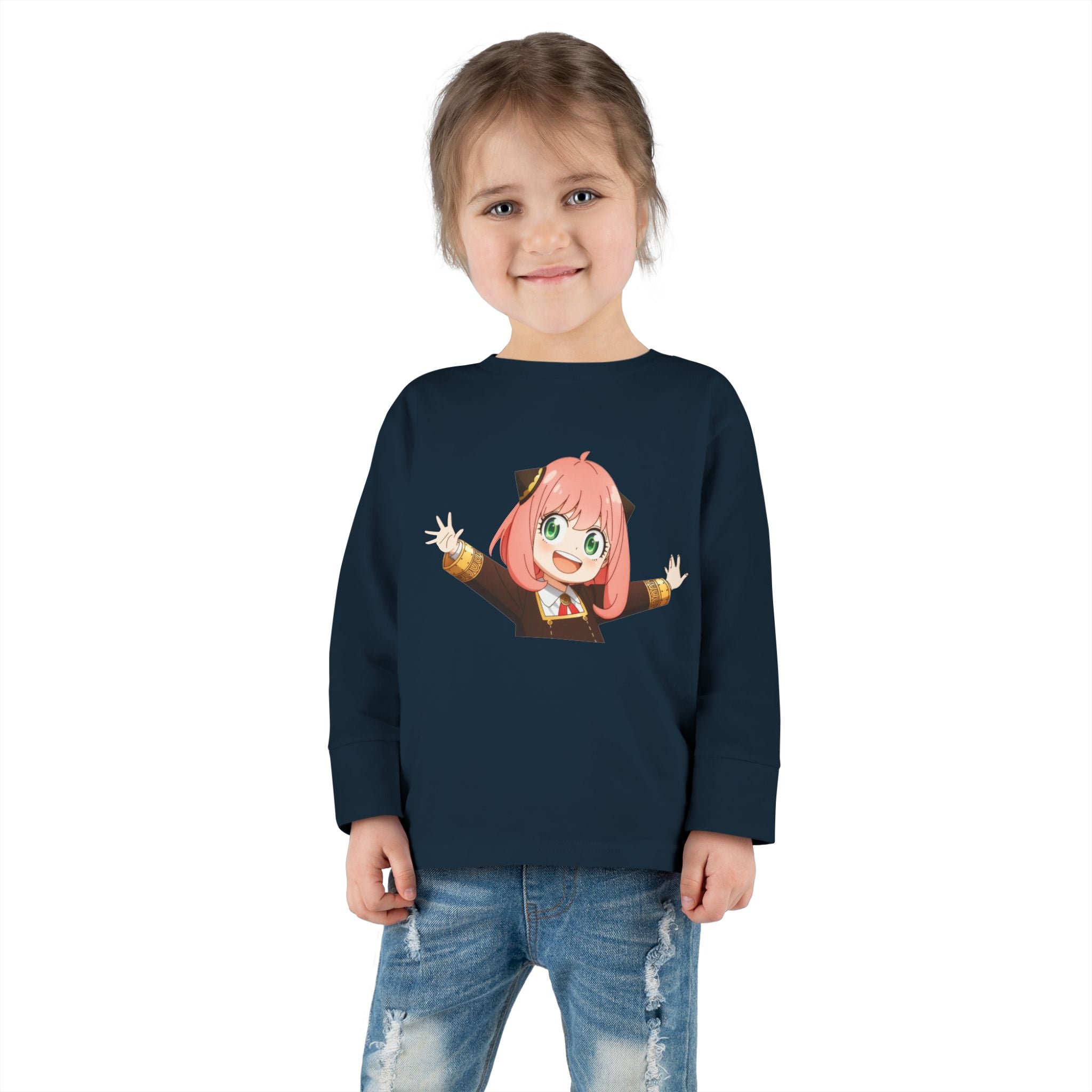 Spy x Family Anya Toddler Long Sleeve Tee — Cute Anime Kid Shirt