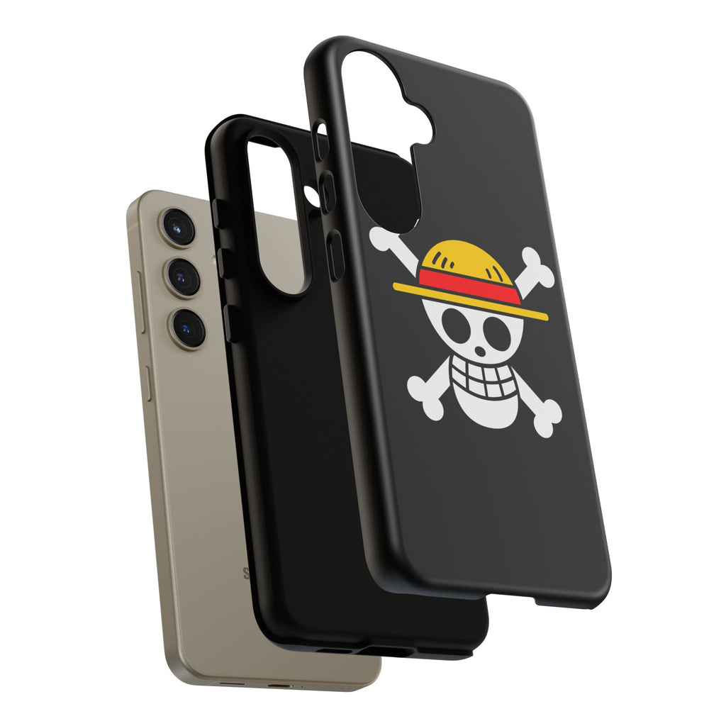 One Piece Straw Hat Skull Phone Case — Anime Pirate Jolly Roger Protective Cover