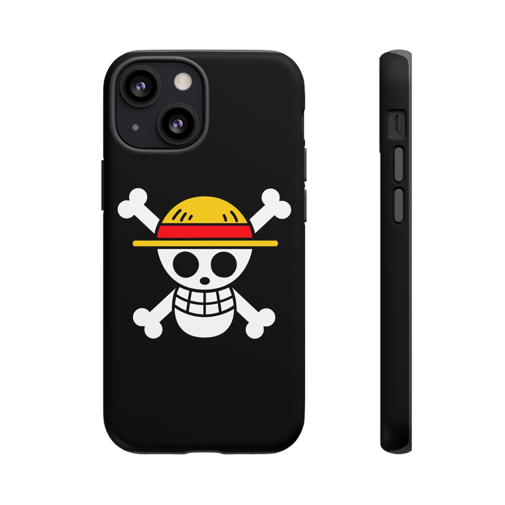 One Piece Straw Hat Skull Phone Case — Anime Pirate Jolly Roger Protective Cover