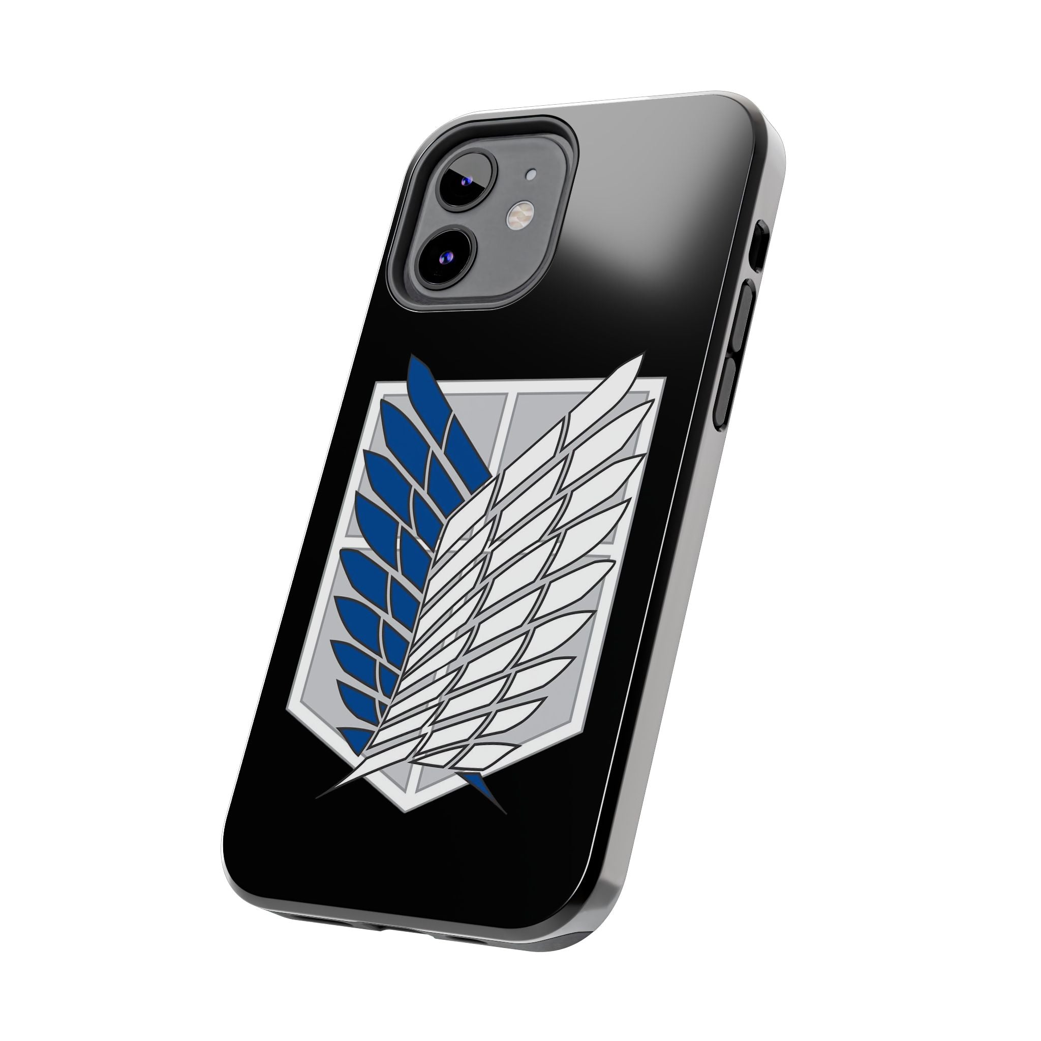 Attack On Titan Survey Corps Tough Phone Case — Anime Wings Emblem Protective iPhone Cover