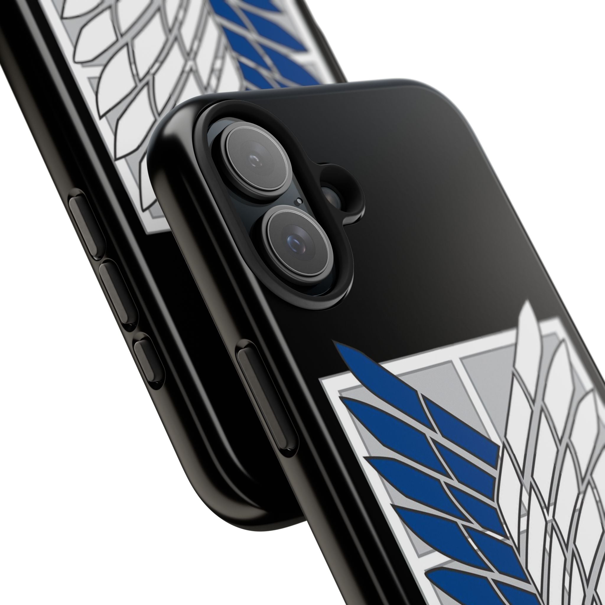 Attack On Titan Survey Corps Tough Phone Case — Anime Wings Emblem Protective iPhone Cover