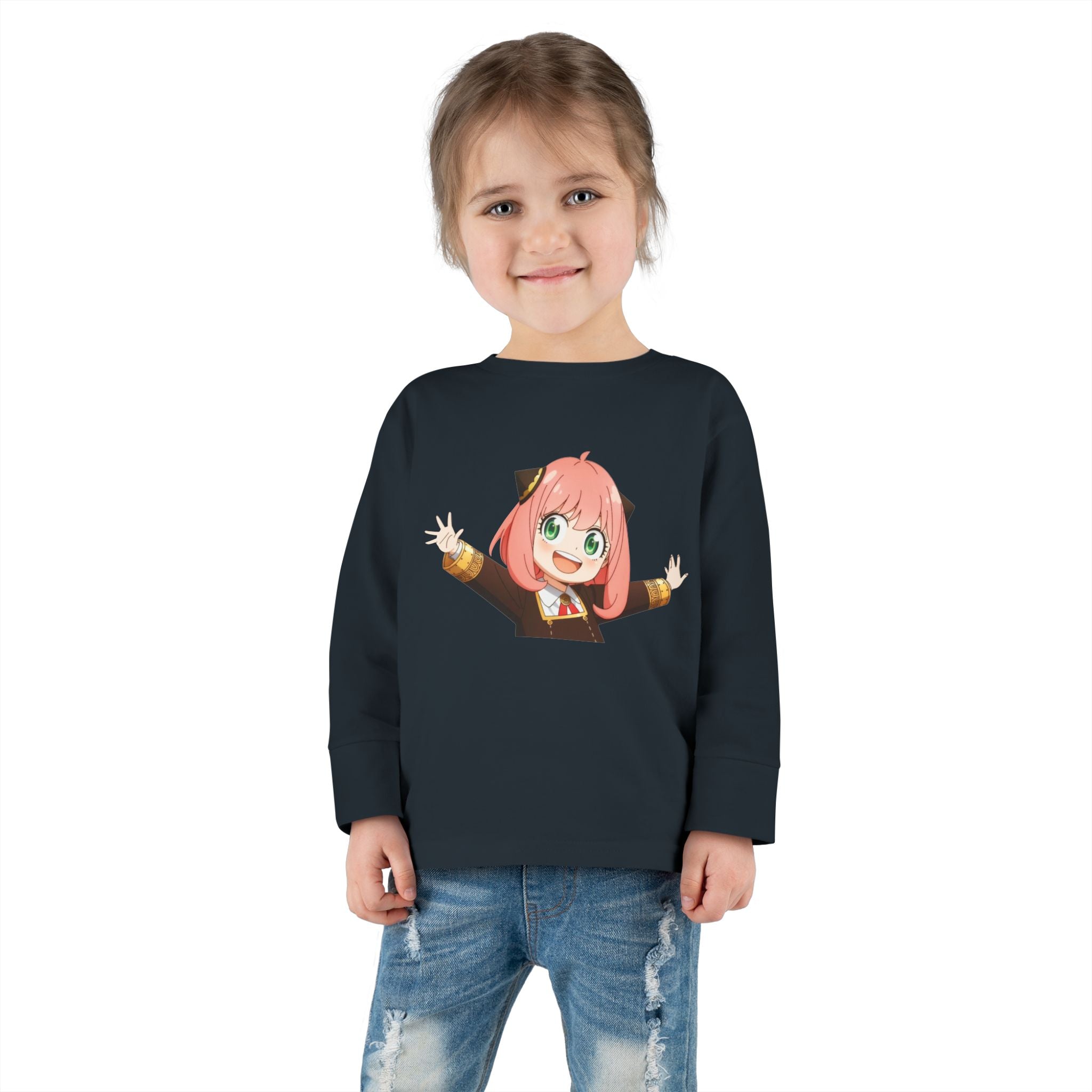 Spy x Family Anya Toddler Long Sleeve Tee — Cute Anime Kid Shirt