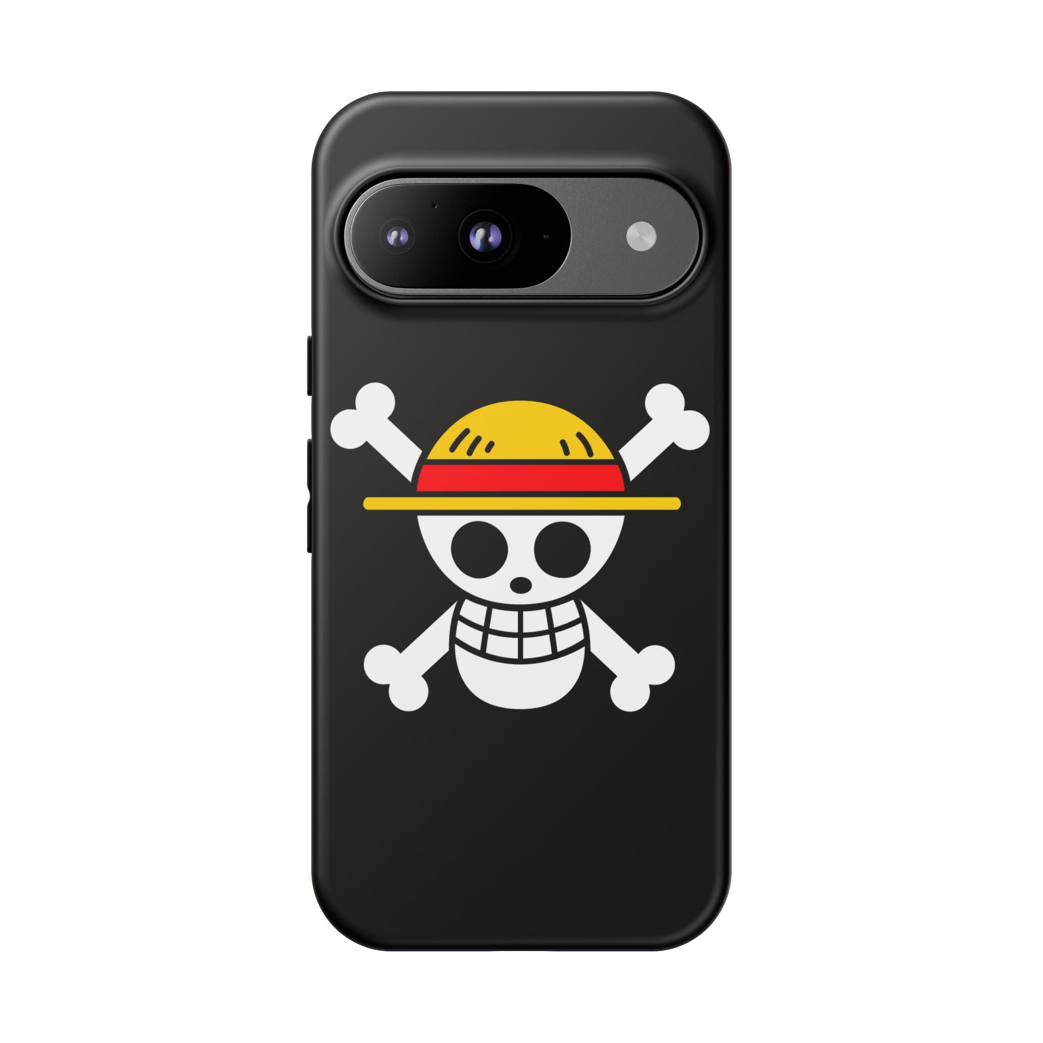One Piece Straw Hat Skull Phone Case — Anime Pirate Jolly Roger Protective Cover