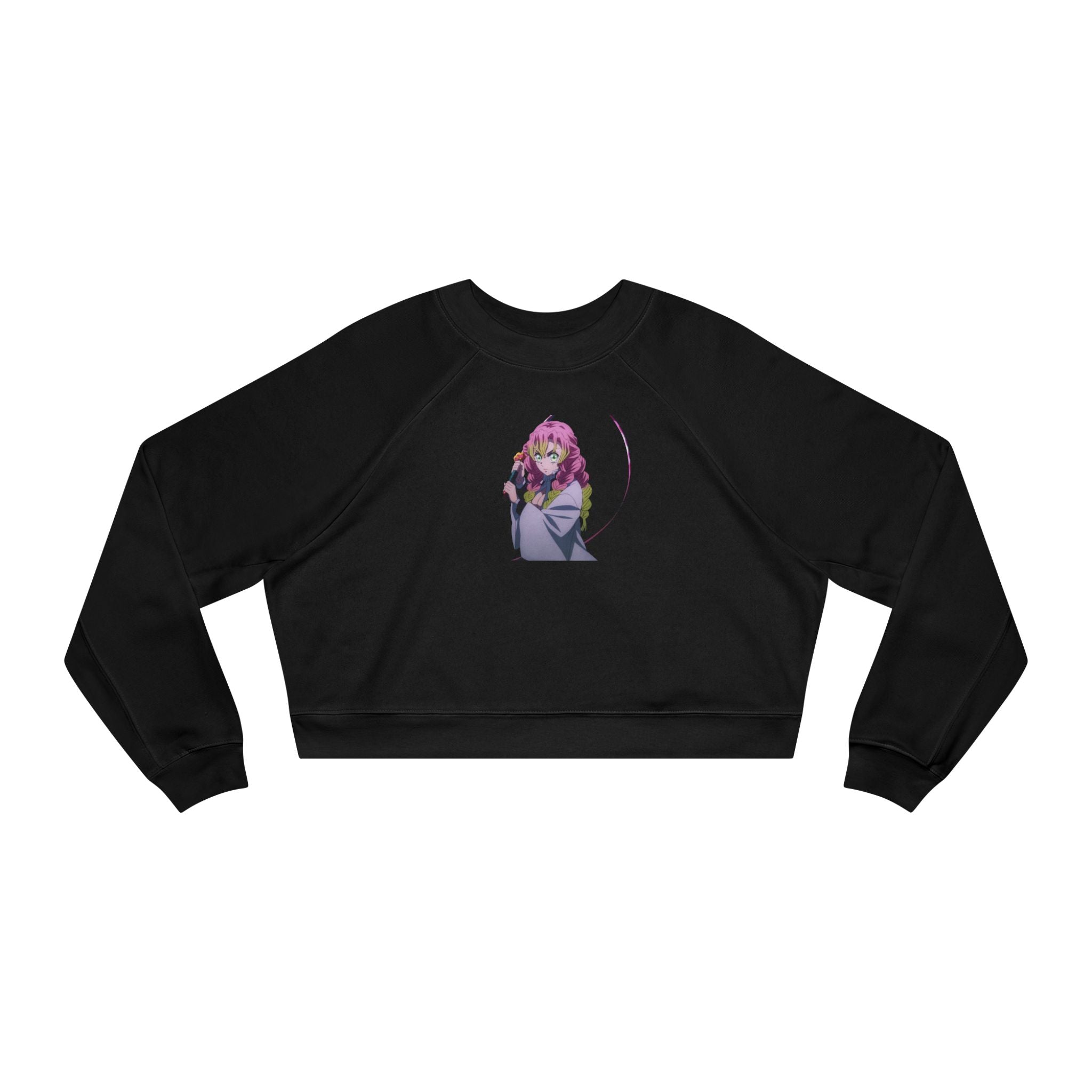 Demon Slayer Cropped Pullover — Love hashira mitsuri Graphic