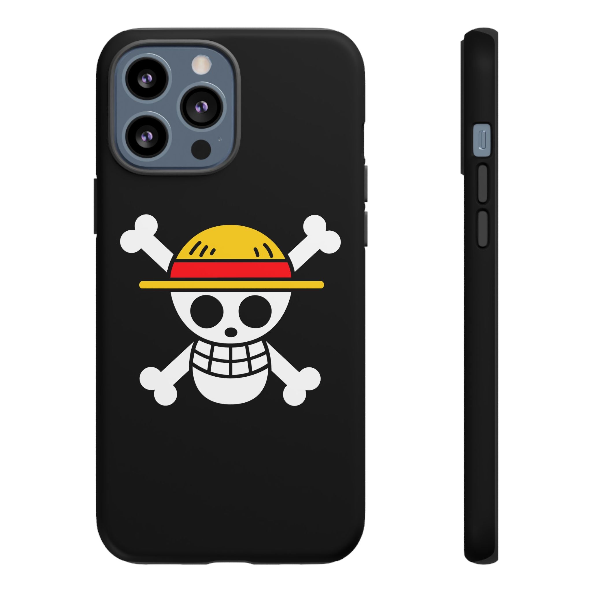 One Piece Straw Hat Skull Phone Case — Anime Pirate Jolly Roger Protective Cover