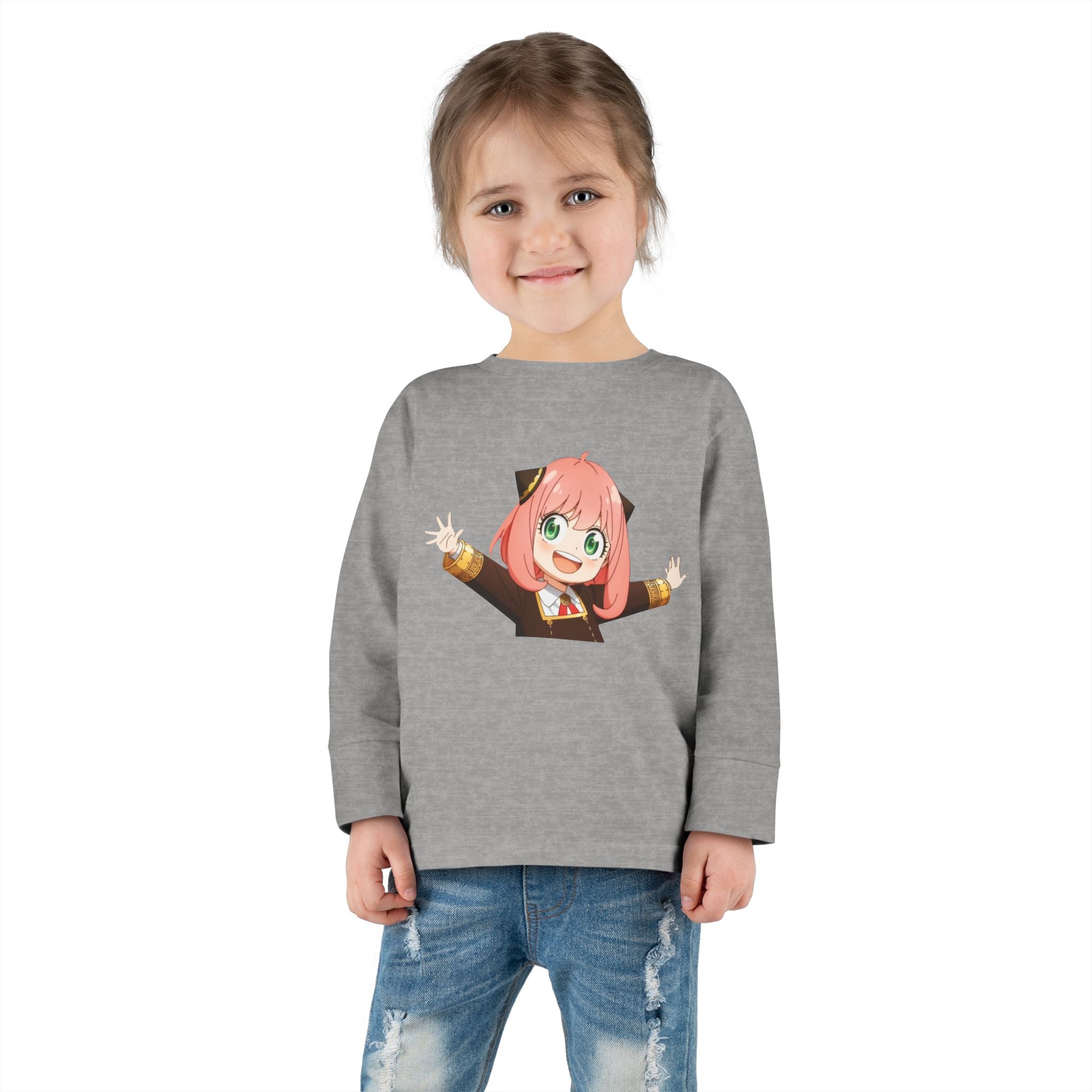 Spy x Family Anya Toddler Long Sleeve Tee — Cute Anime Kid Shirt