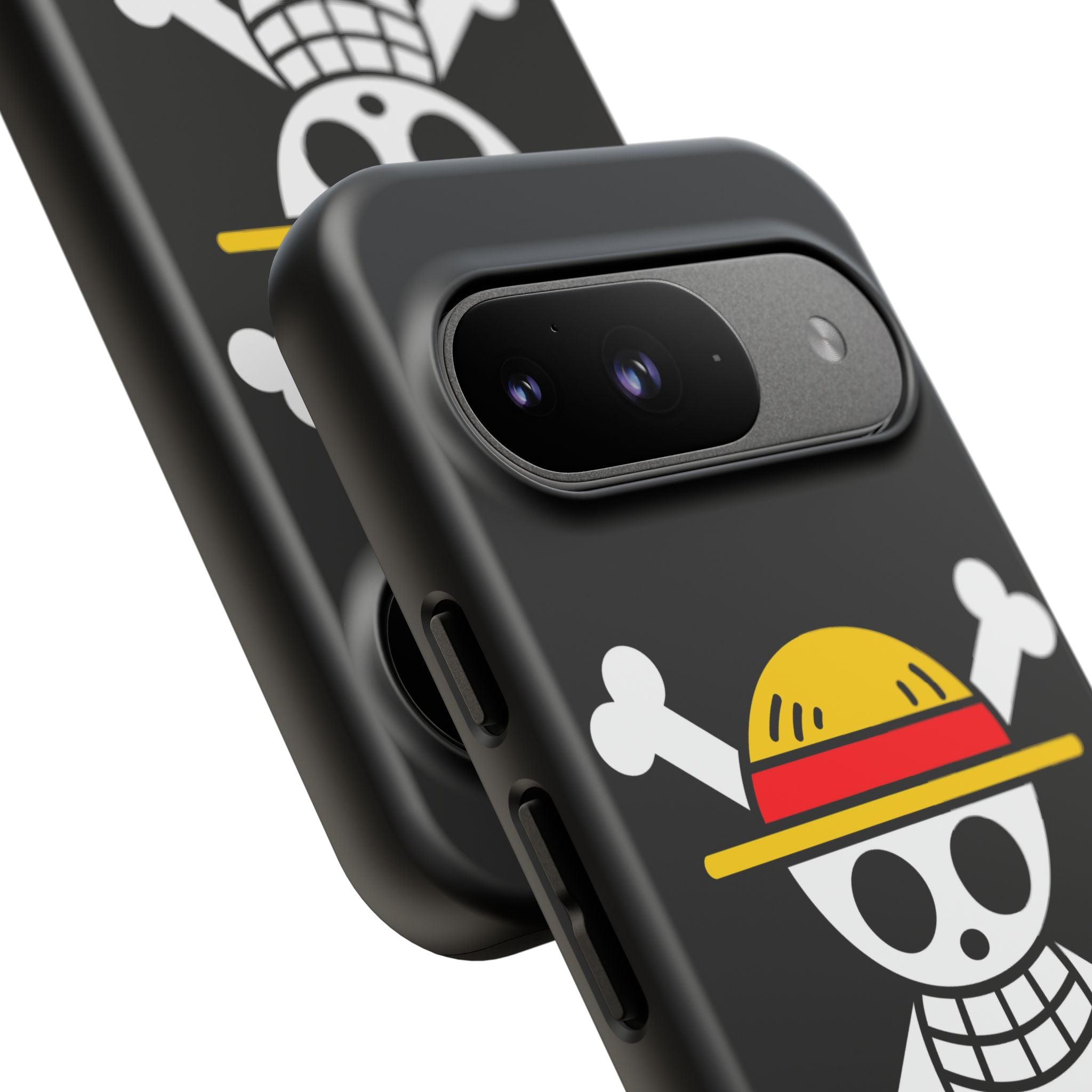 One Piece Straw Hat Skull Phone Case — Anime Pirate Jolly Roger Protective Cover