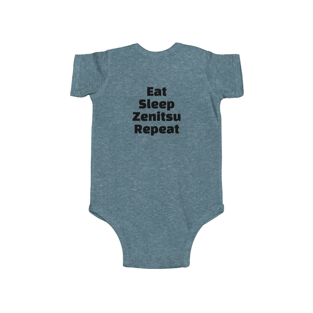 Zenitsu Baby Bodysuit – "Eat Sleep Zenitsu Repeat" Cute Anime Infant Onesie