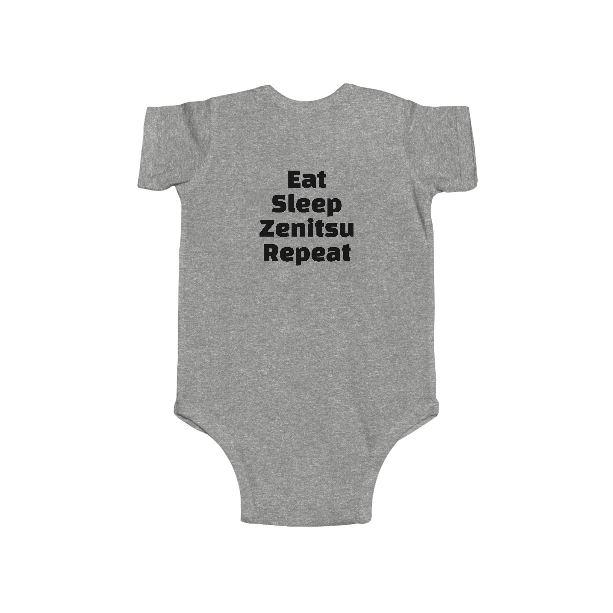 Zenitsu Baby Bodysuit – "Eat Sleep Zenitsu Repeat" Cute Anime Infant Onesie