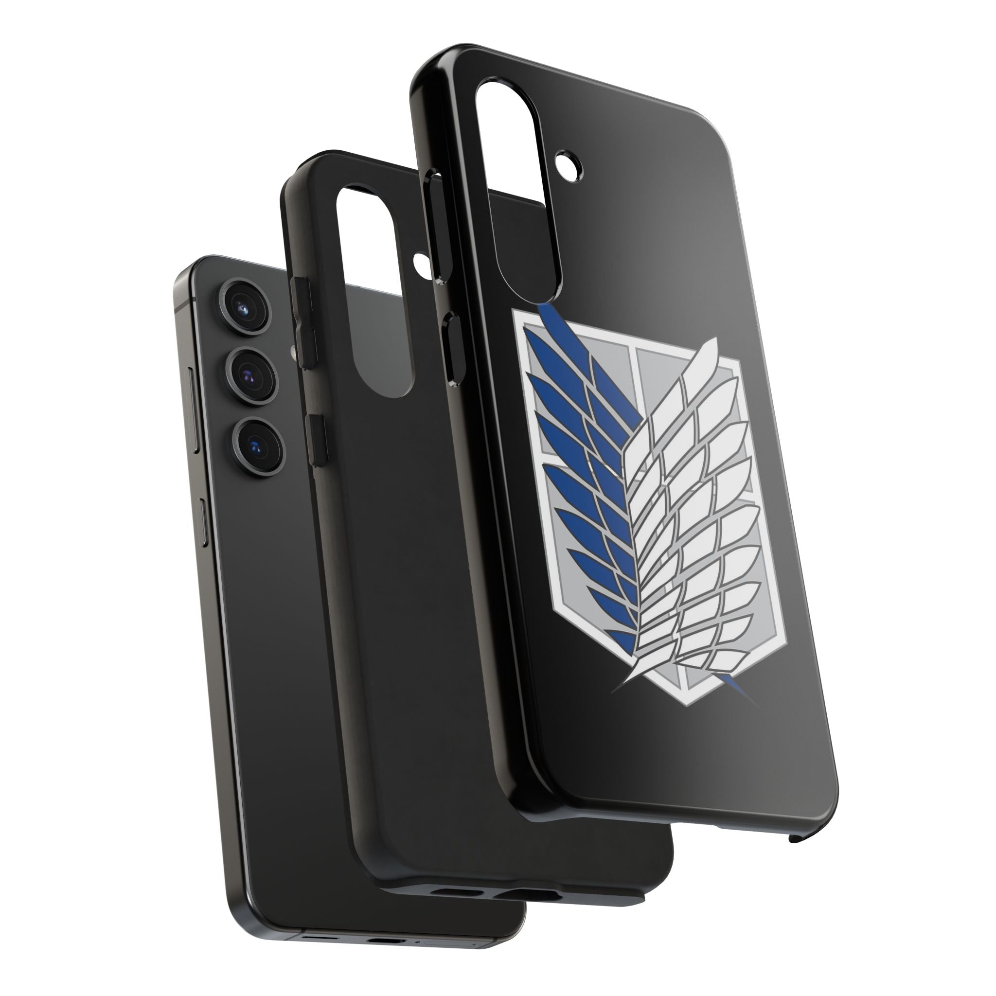 Attack On Titan Survey Corps Tough Phone Case — Anime Wings Emblem Protective iPhone Cover