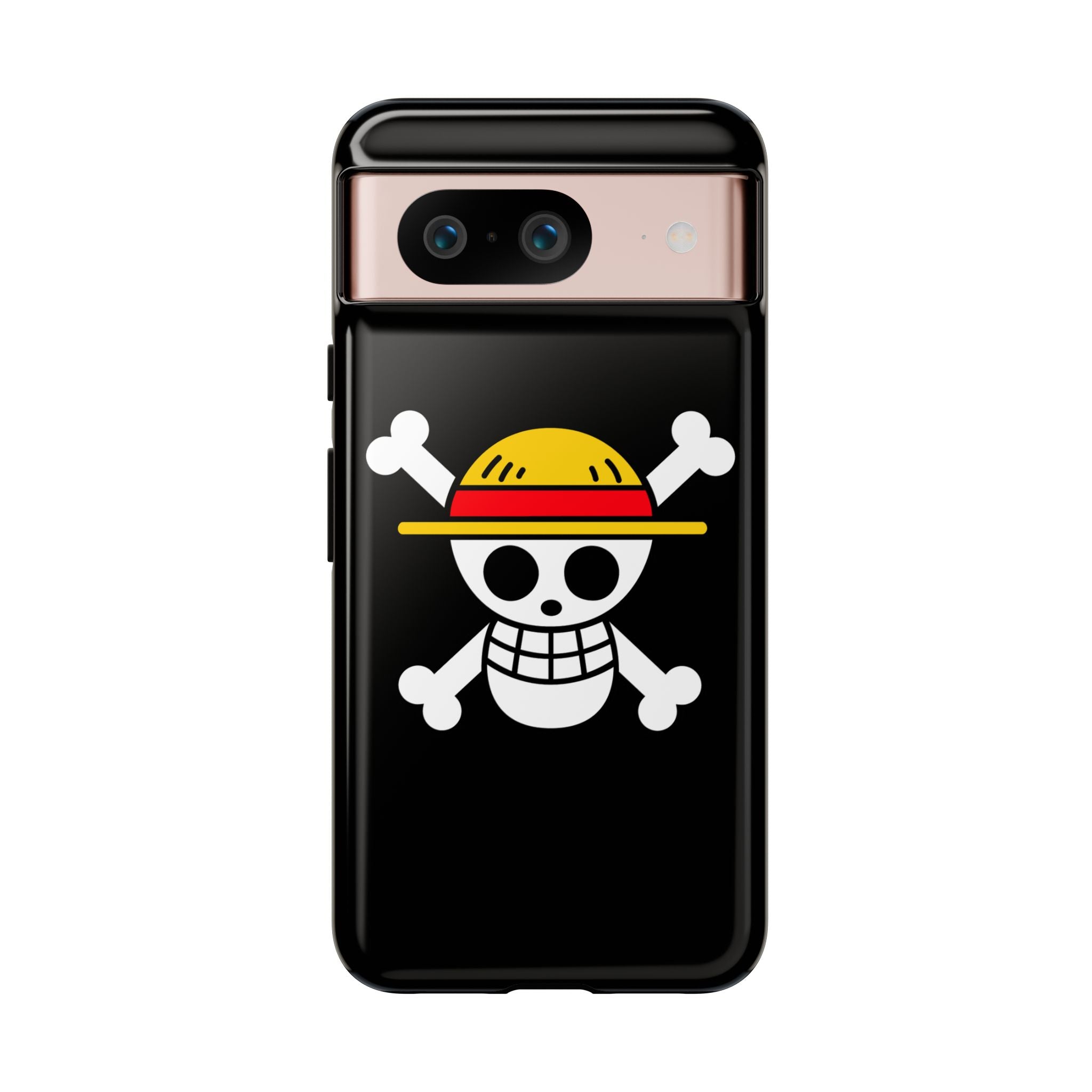 One Piece Straw Hat Skull Phone Case — Anime Pirate Jolly Roger Protective Cover
