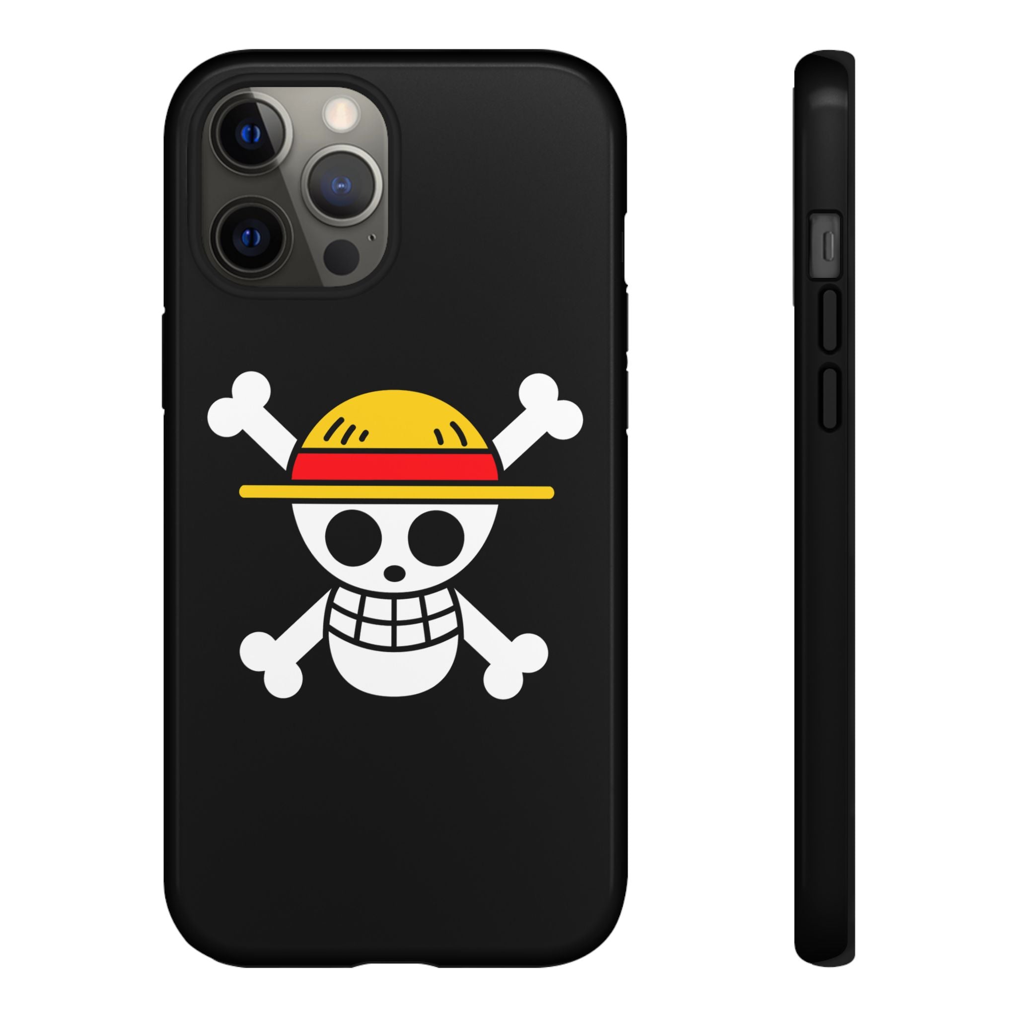 One Piece Straw Hat Skull Phone Case — Anime Pirate Jolly Roger Protective Cover