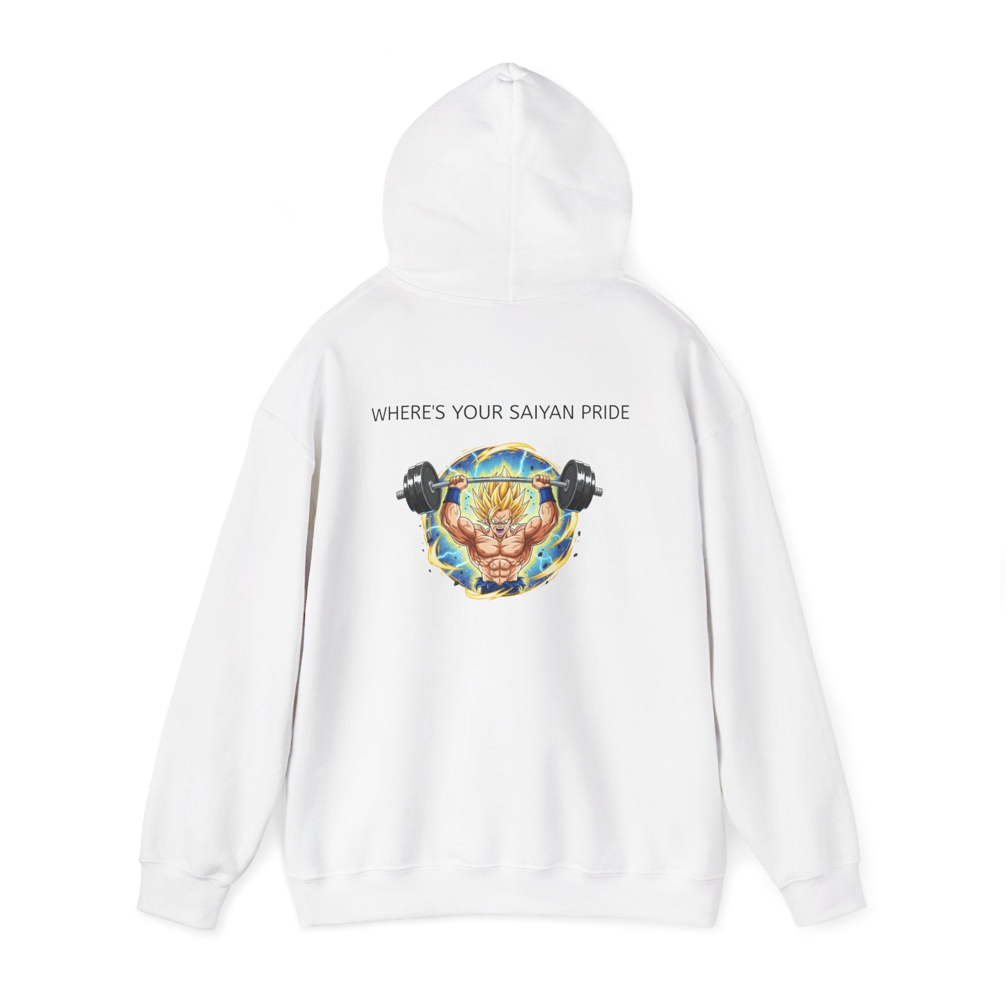 Dragon Ball Z Hoodie — "Where's Your Saiyan Pride" Graphic Pullover