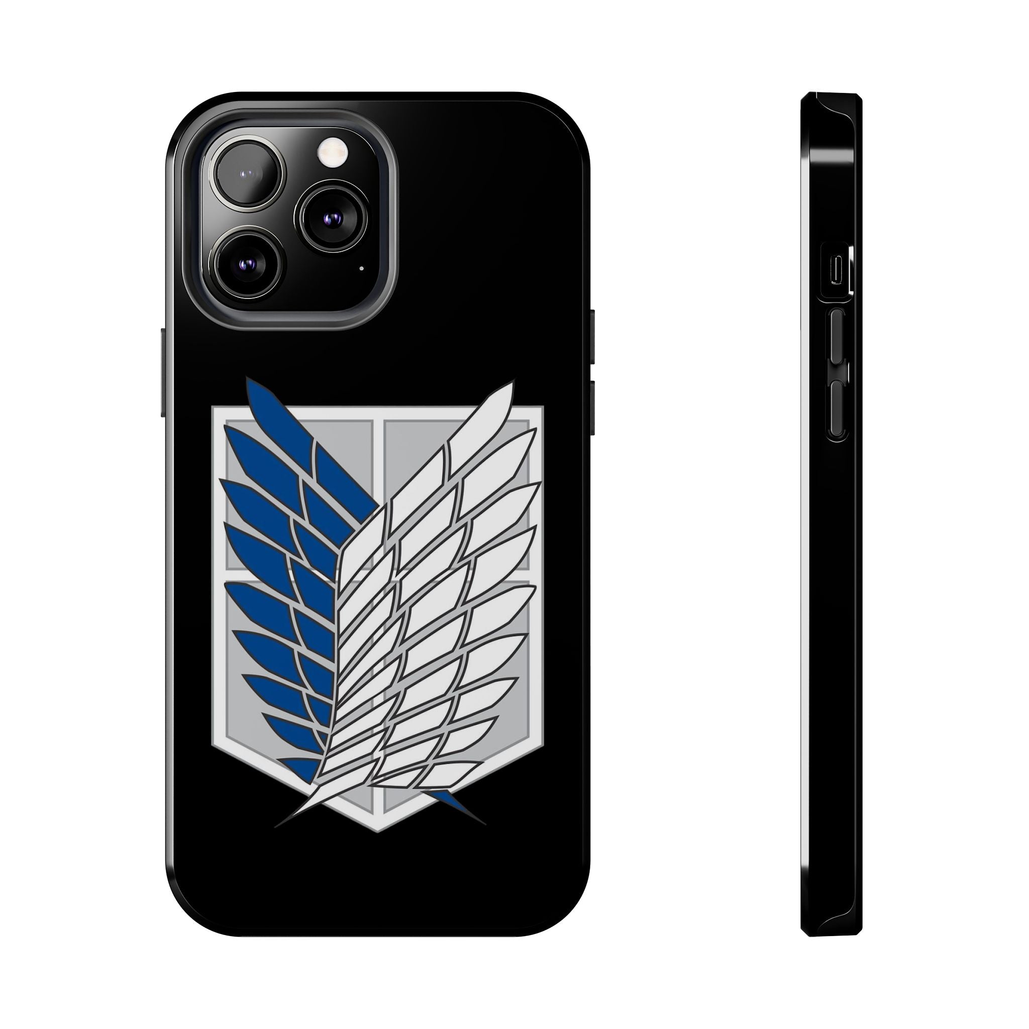 Attack On Titan Survey Corps Tough Phone Case — Anime Wings Emblem Protective iPhone Cover