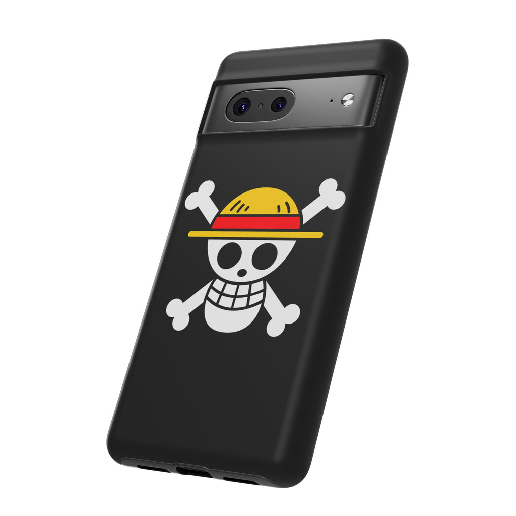 One Piece Straw Hat Skull Phone Case — Anime Pirate Jolly Roger Protective Cover