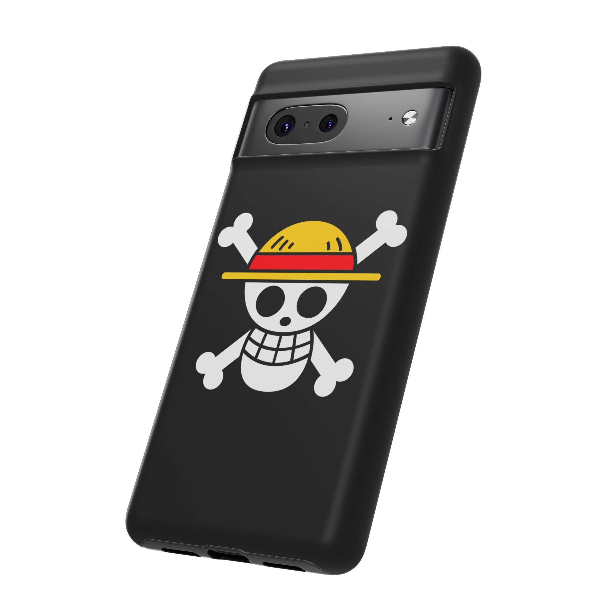 One Piece Straw Hat Skull Phone Case — Anime Pirate Jolly Roger Protective Cover