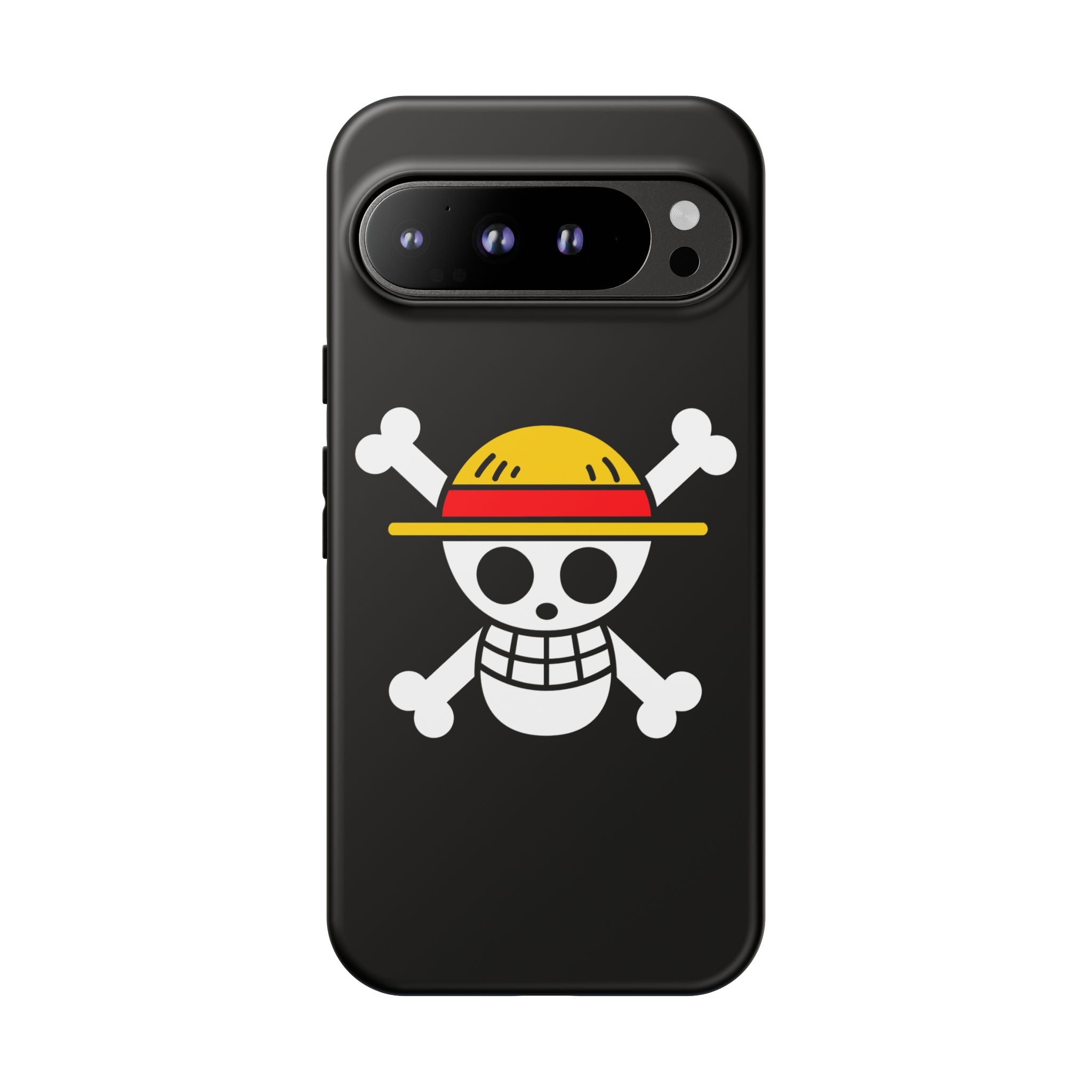 One Piece Straw Hat Skull Phone Case — Anime Pirate Jolly Roger Protective Cover