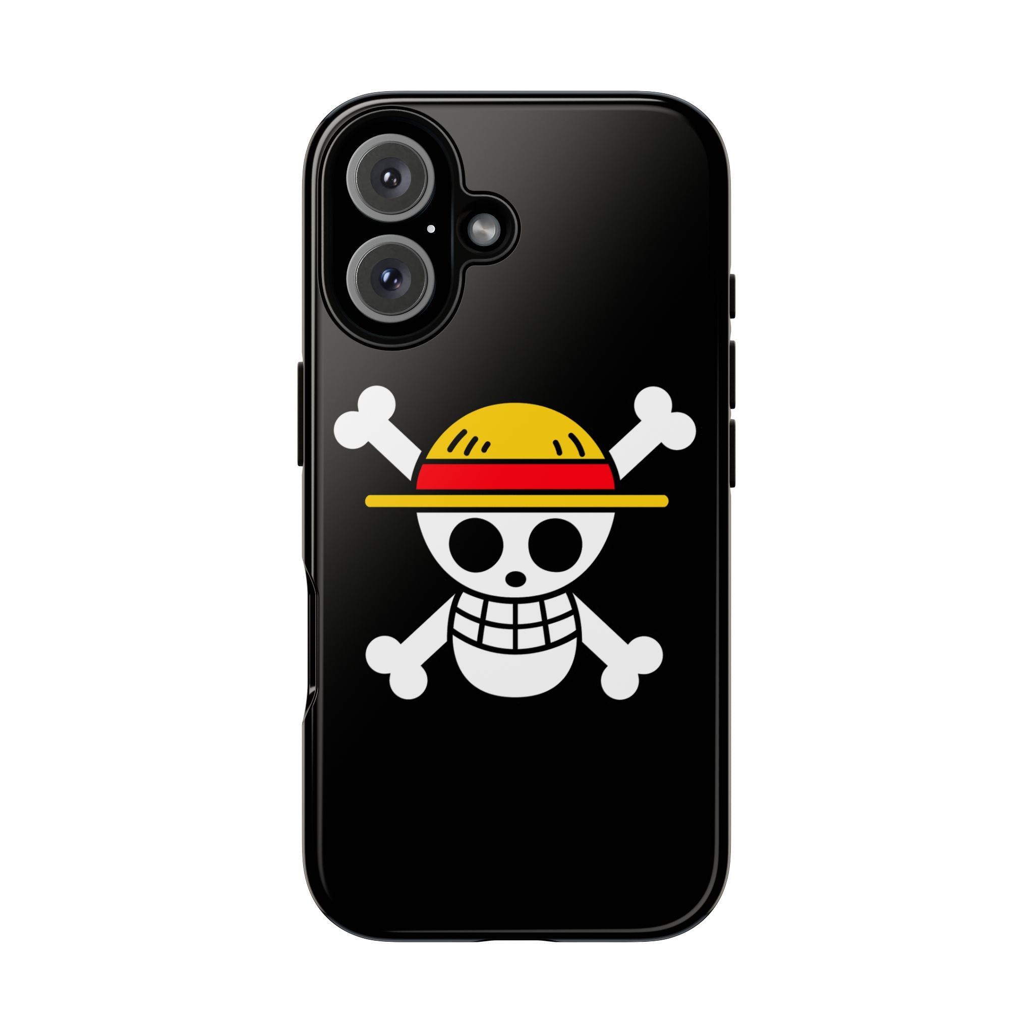 One Piece Straw Hat Skull Phone Case — Anime Pirate Jolly Roger Protective Cover