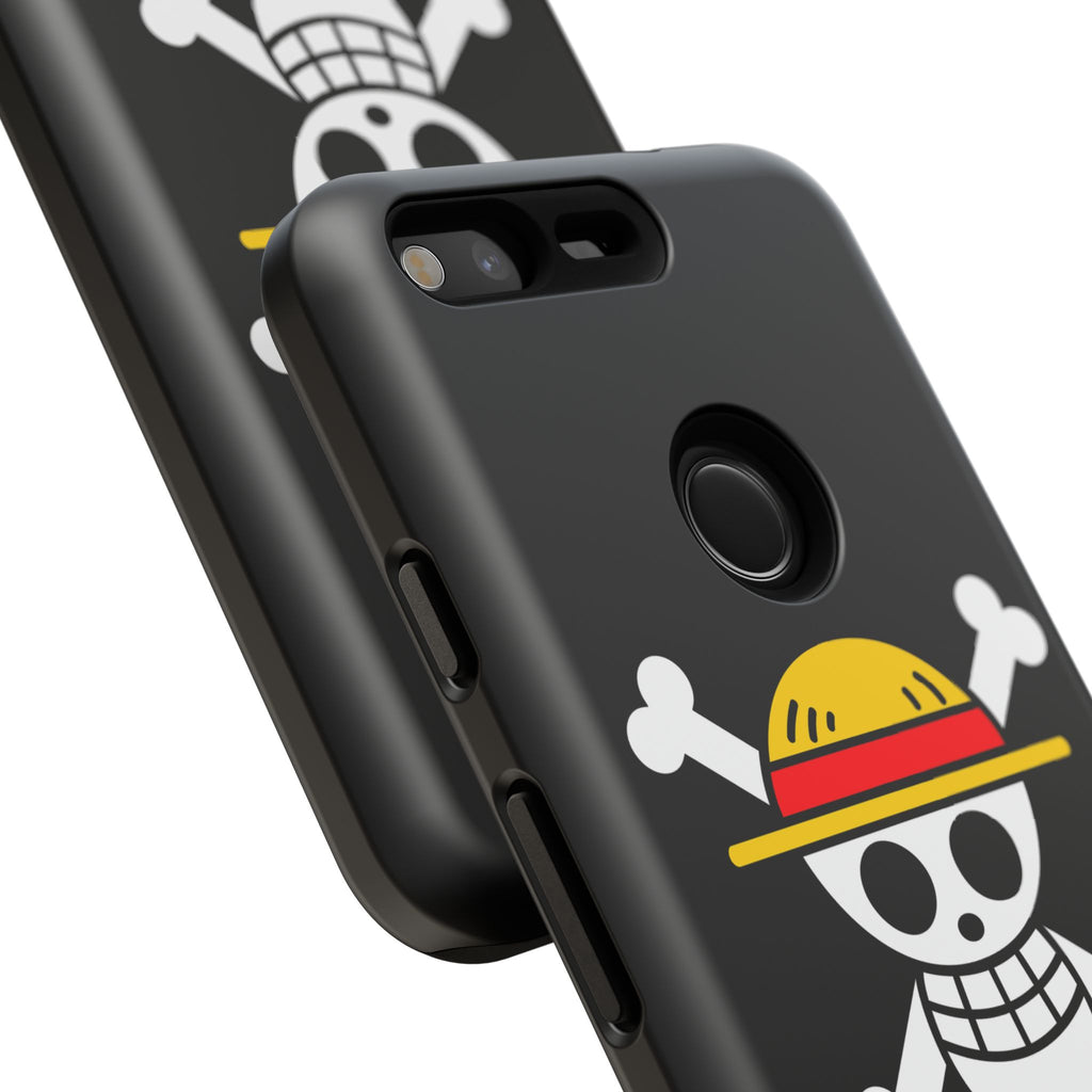 One Piece Straw Hat Skull Phone Case — Anime Pirate Jolly Roger Protective Cover