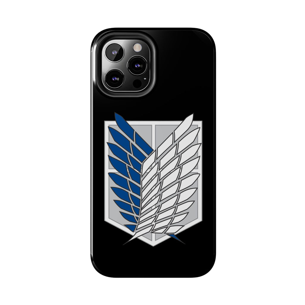 Attack On Titan Survey Corps Tough Phone Case — Anime Wings Emblem Protective iPhone Cover