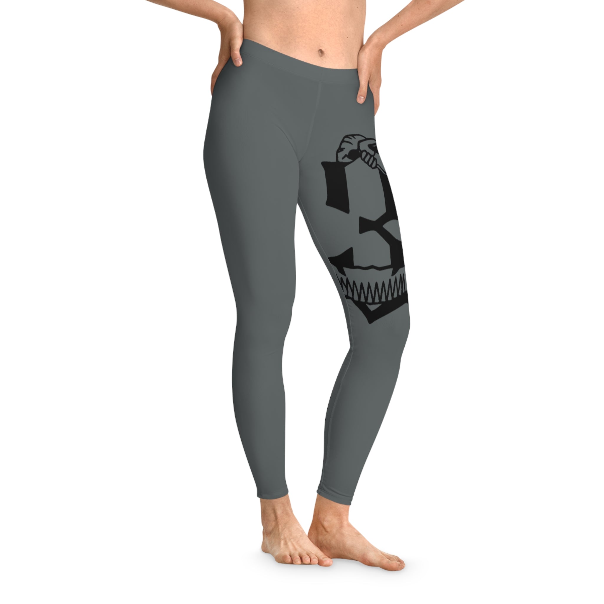 - Bleach - Espada 3 Nelliel/Hallibel Stretchy Leggings — Gray Espada Print