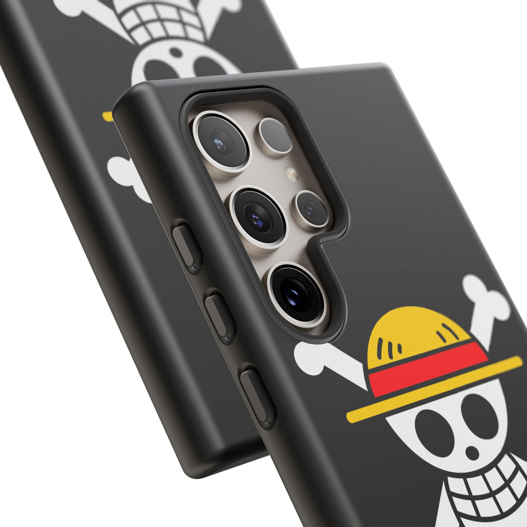 One Piece Straw Hat Skull Phone Case — Anime Pirate Jolly Roger Protective Cover