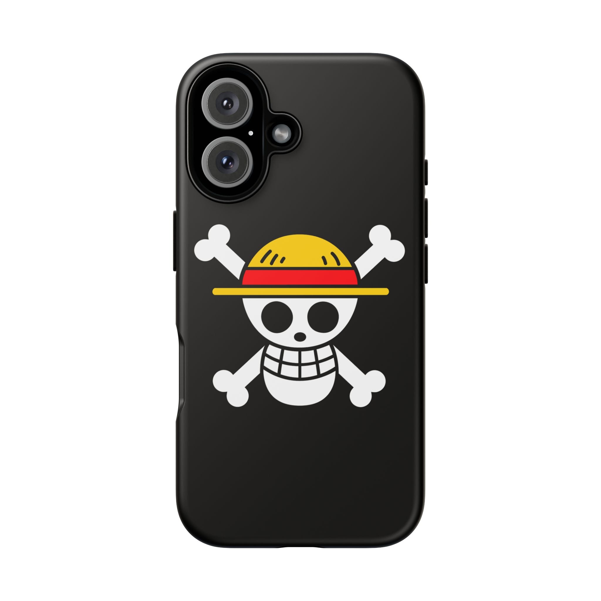 One Piece Straw Hat Skull Phone Case — Anime Pirate Jolly Roger Protective Cover