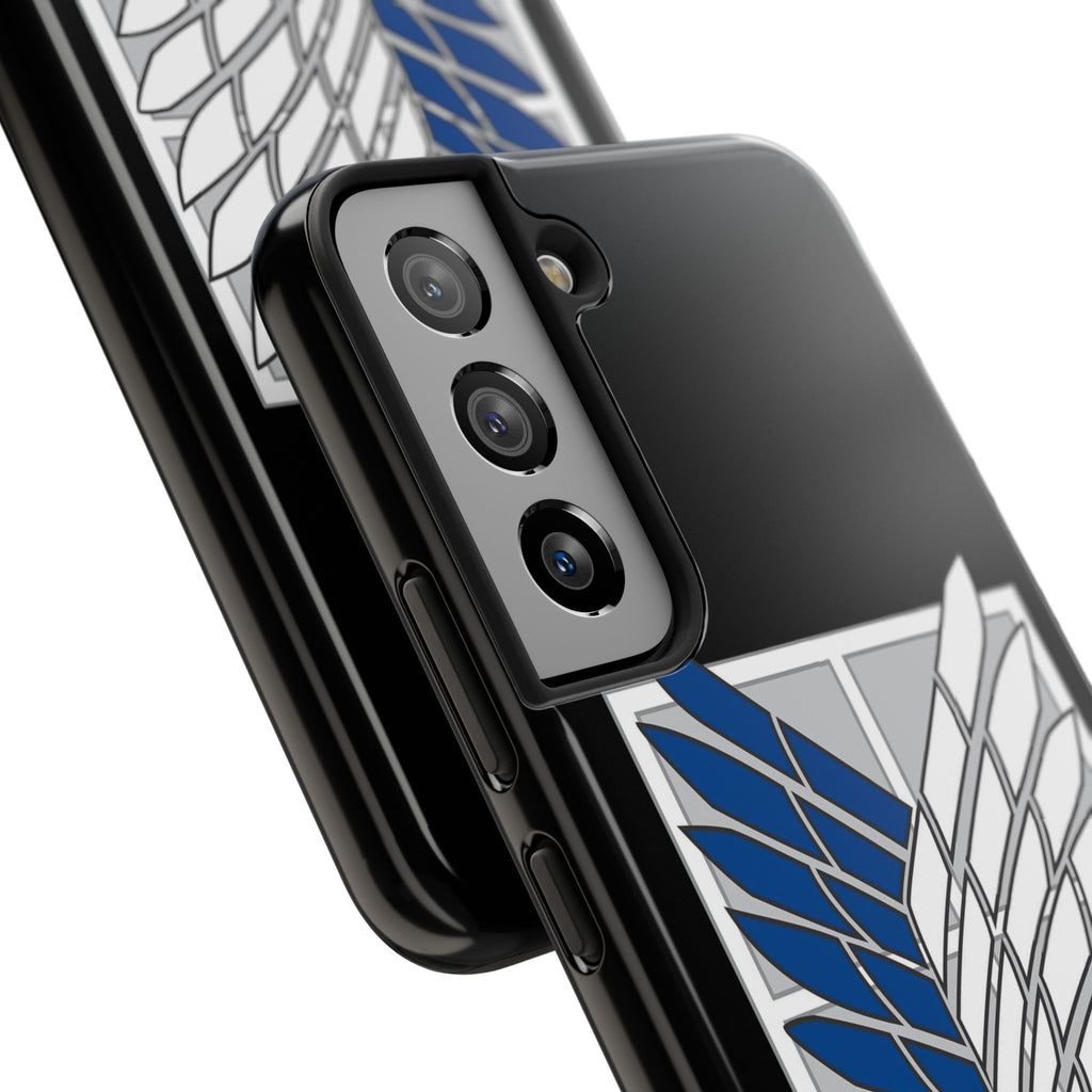 Attack On Titan Survey Corps Tough Phone Case — Anime Wings Emblem Protective iPhone Cover
