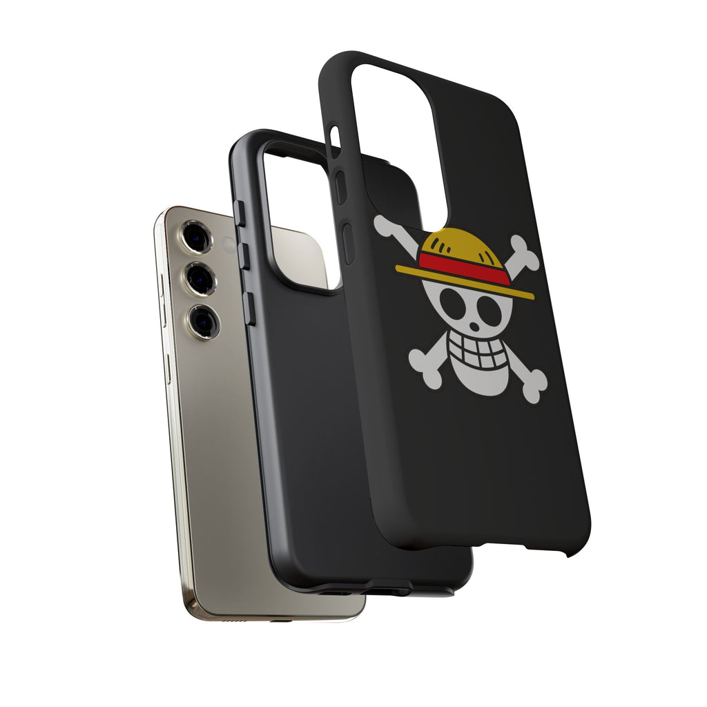 One Piece Straw Hat Skull Phone Case — Anime Pirate Jolly Roger Protective Cover
