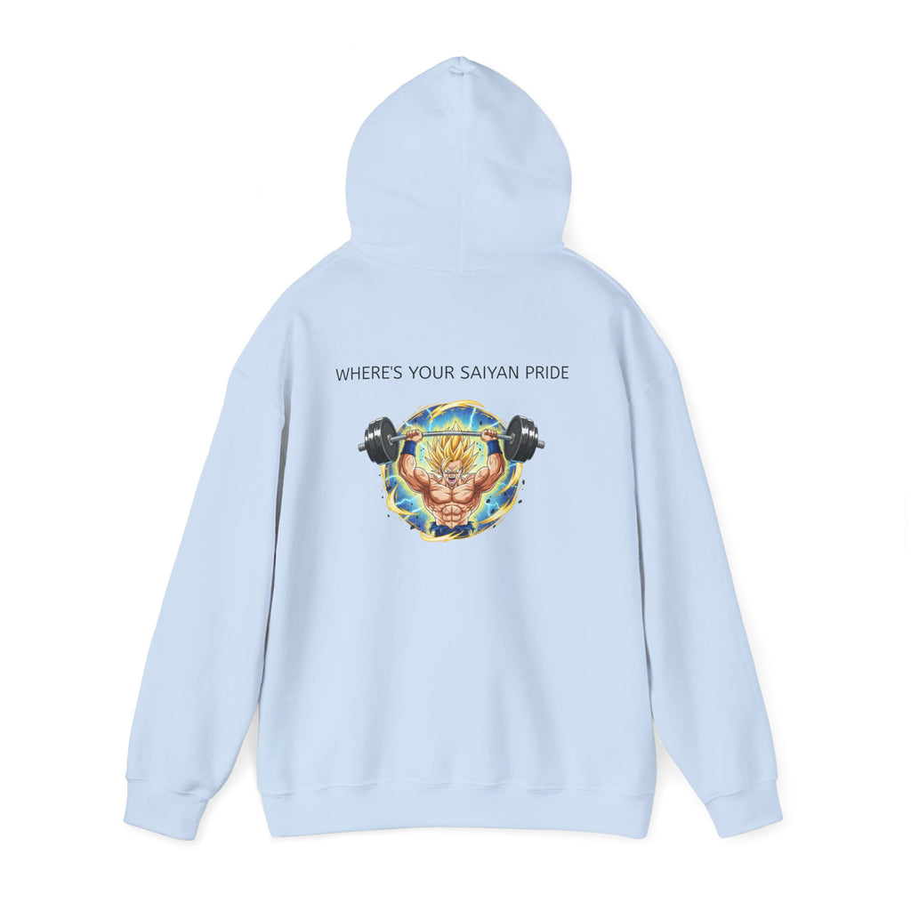 Dragon Ball Z Hoodie — "Where's Your Saiyan Pride" Graphic Pullover