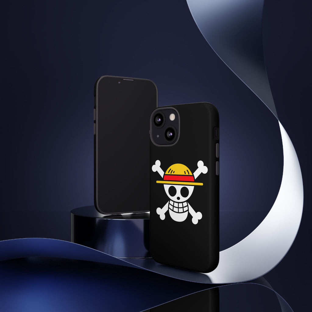 One Piece Straw Hat Skull Phone Case — Anime Pirate Jolly Roger Protective Cover