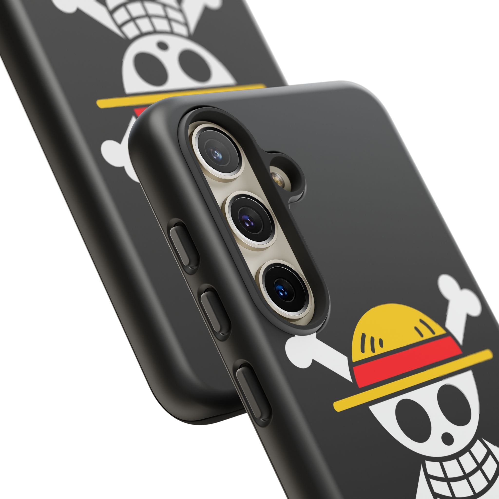 One Piece Straw Hat Skull Phone Case — Anime Pirate Jolly Roger Protective Cover